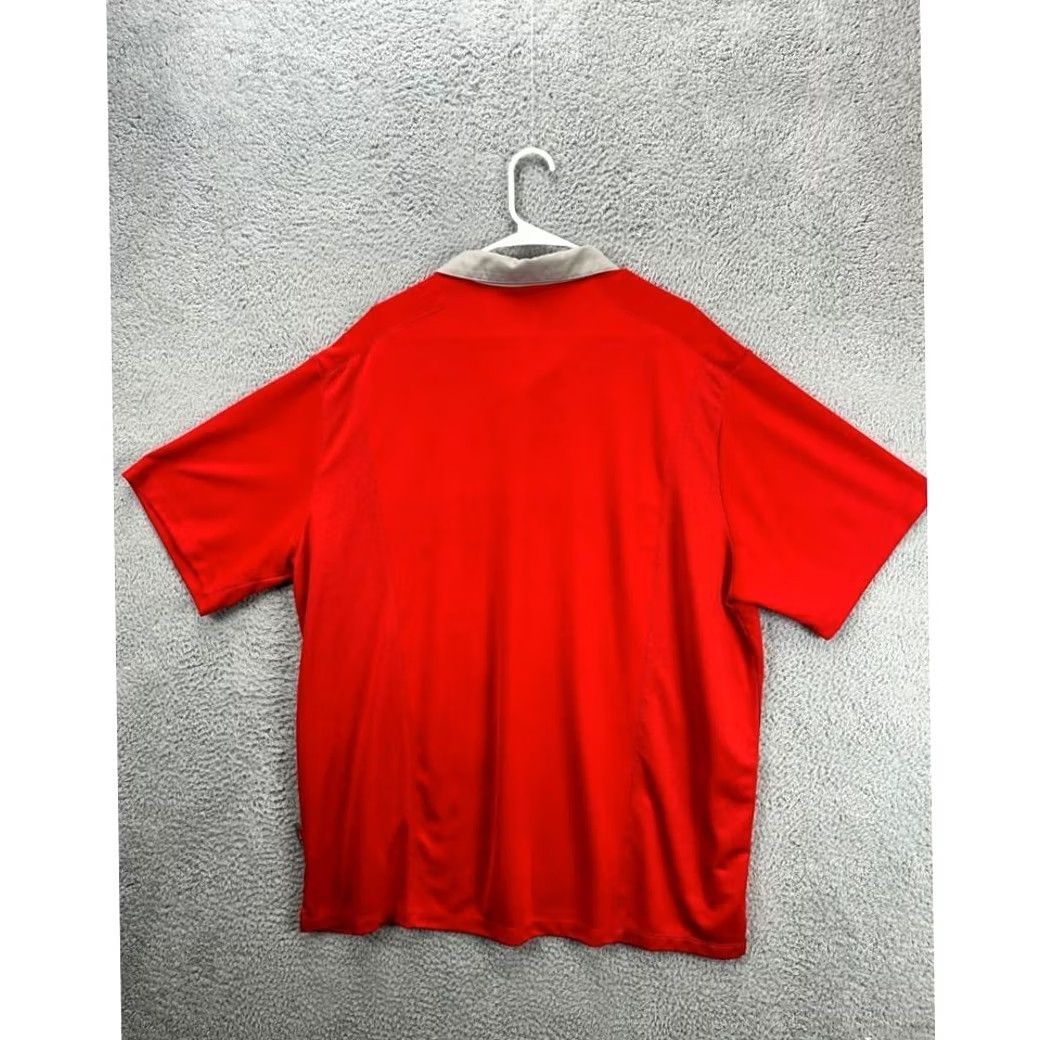 Nike Nike Shirt Mens 2XL Dri-Fit Red Authentic Ohio State Buckeyes Golf Polo Rugby Shirt Size US XXL / EU 58 / 5 - 2 Thumbnail