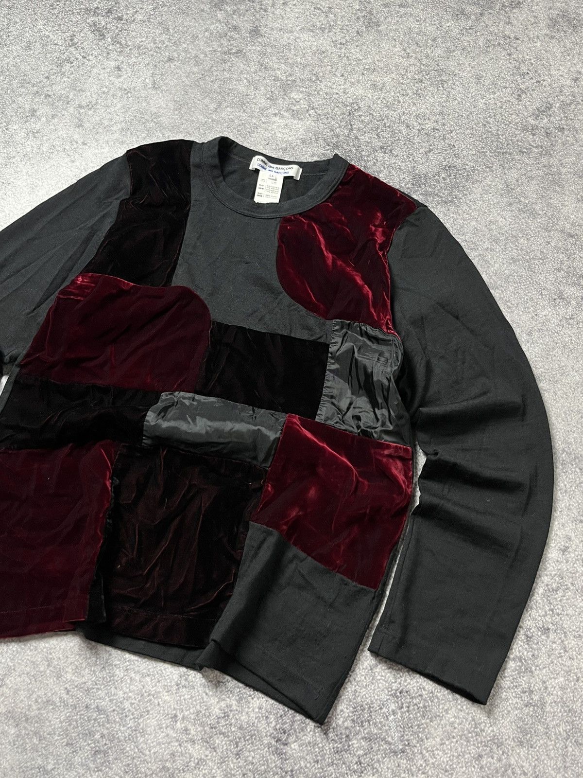 Comme des Garcons 🔥COMME DES GARÇONS PATCHWORK ARCHIVE T SHIRT TEE CDG 90'S Size L / US 10 / IT 46 - 4 Thumbnail