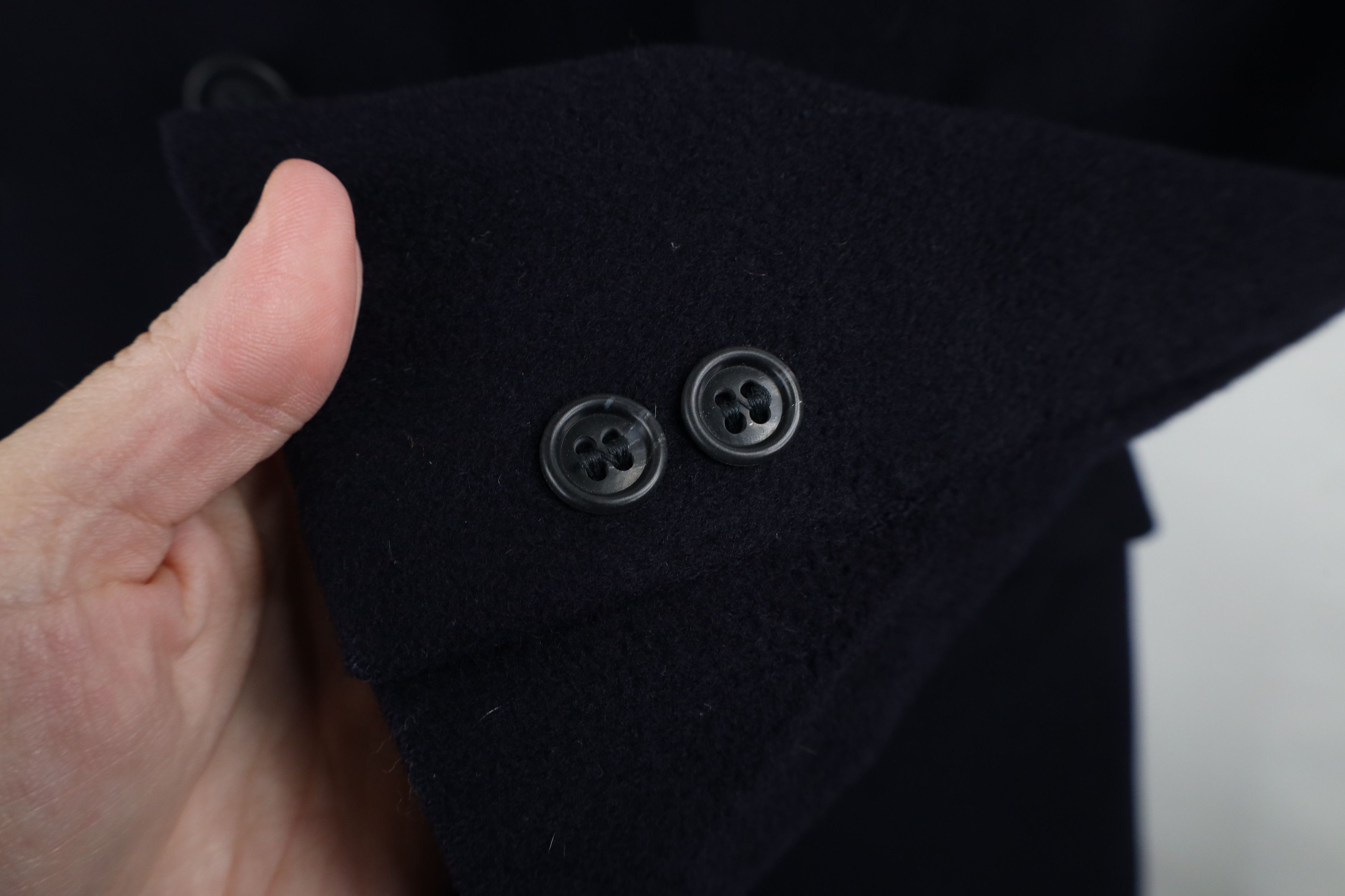 Pierre Cardin × Vintage Vintage 70s Pierre Cardin Wool Trench Coat Overcoat Navy USA Size US XL / EU 56 / 4 - 5 Thumbnail
