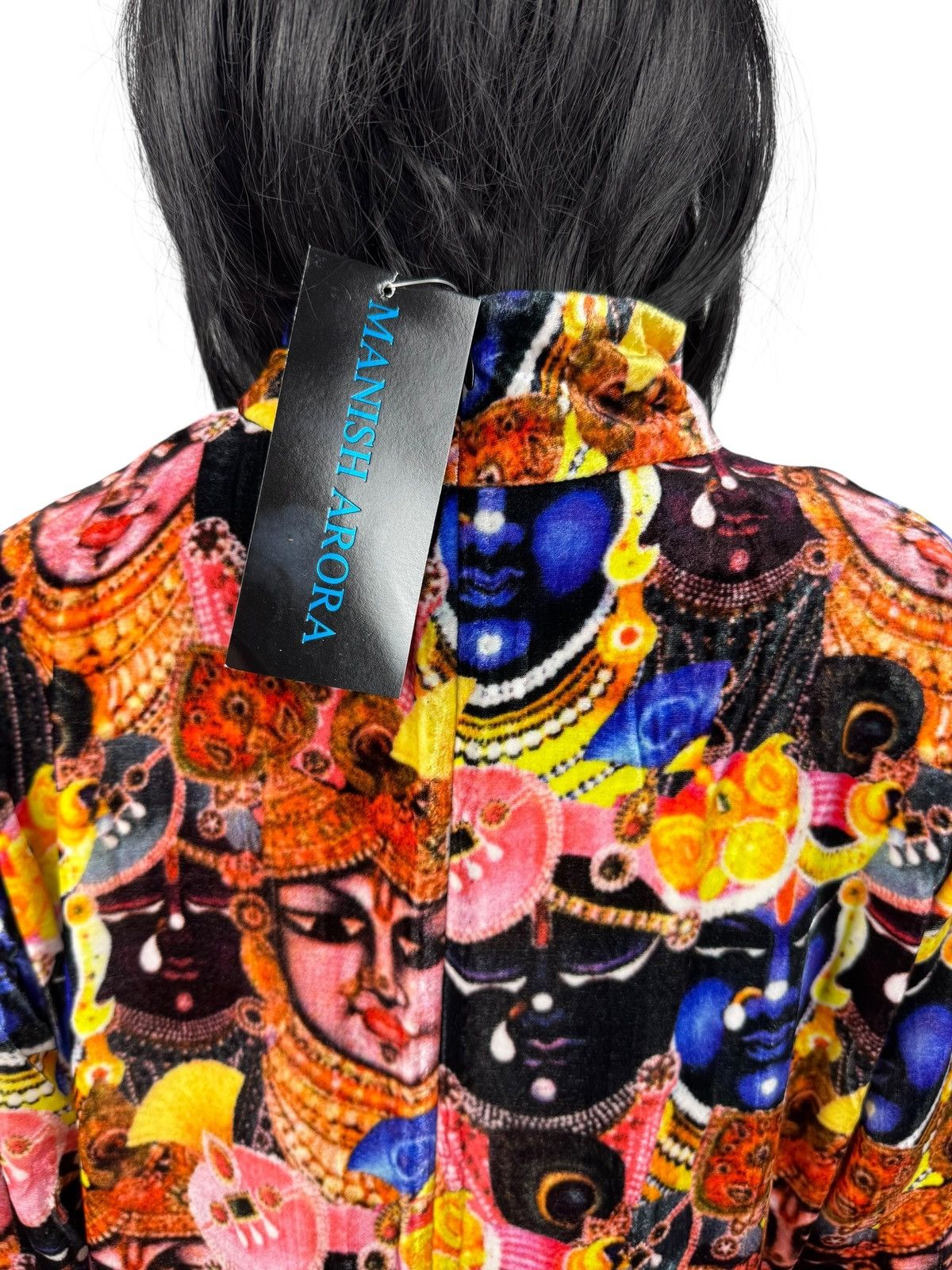 Manish Arora Manish Arora Printed Blouse 100% Silk Mock Neck India size L Size L / US 10 / IT 46 - 9 Thumbnail