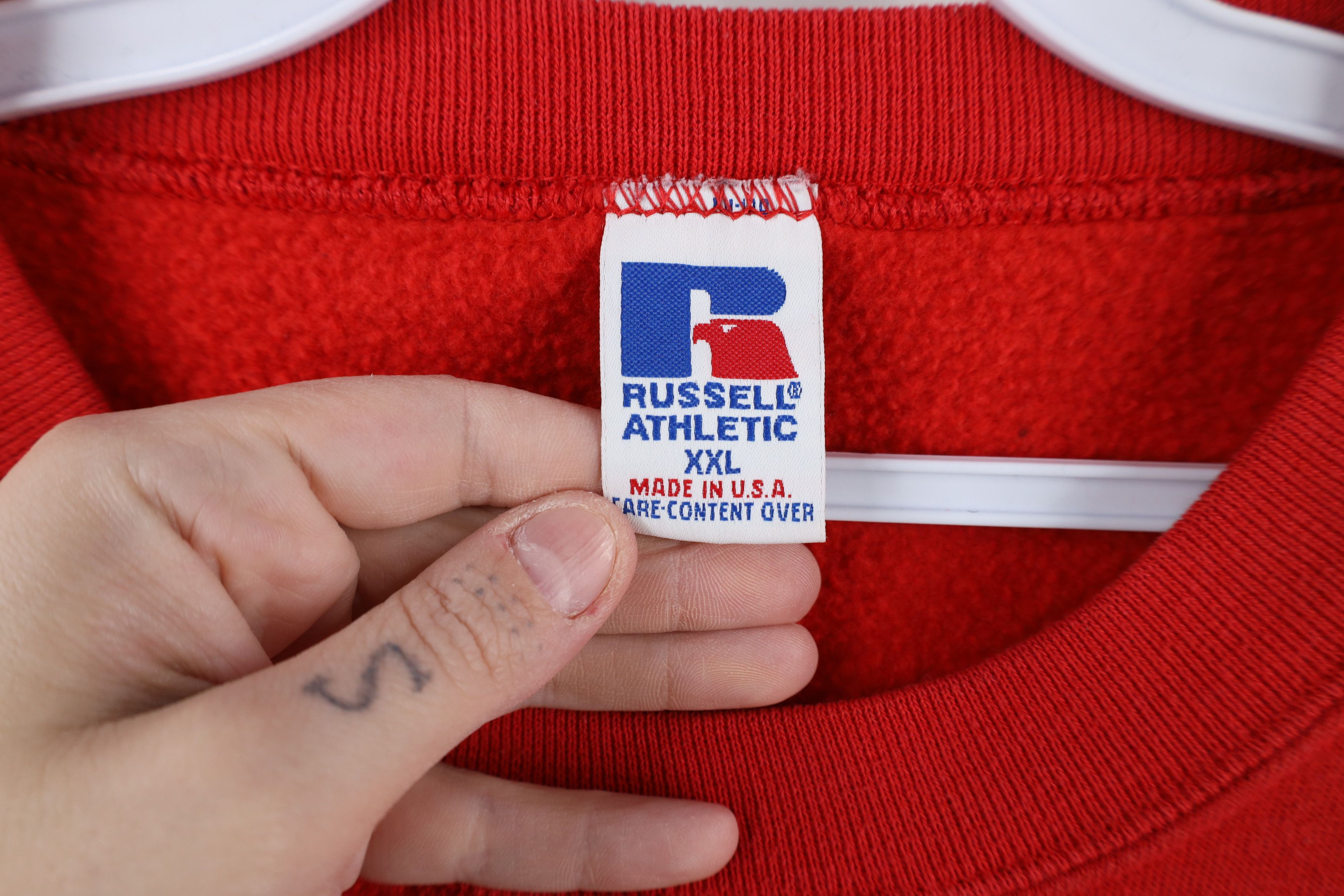 Russell Athletic × Vintage Vintage 90s Russell Athletic Chelsea Crewneck Sweatshirt USA Size XXL / US 16-18 / IT 52-54 - 9 Thumbnail