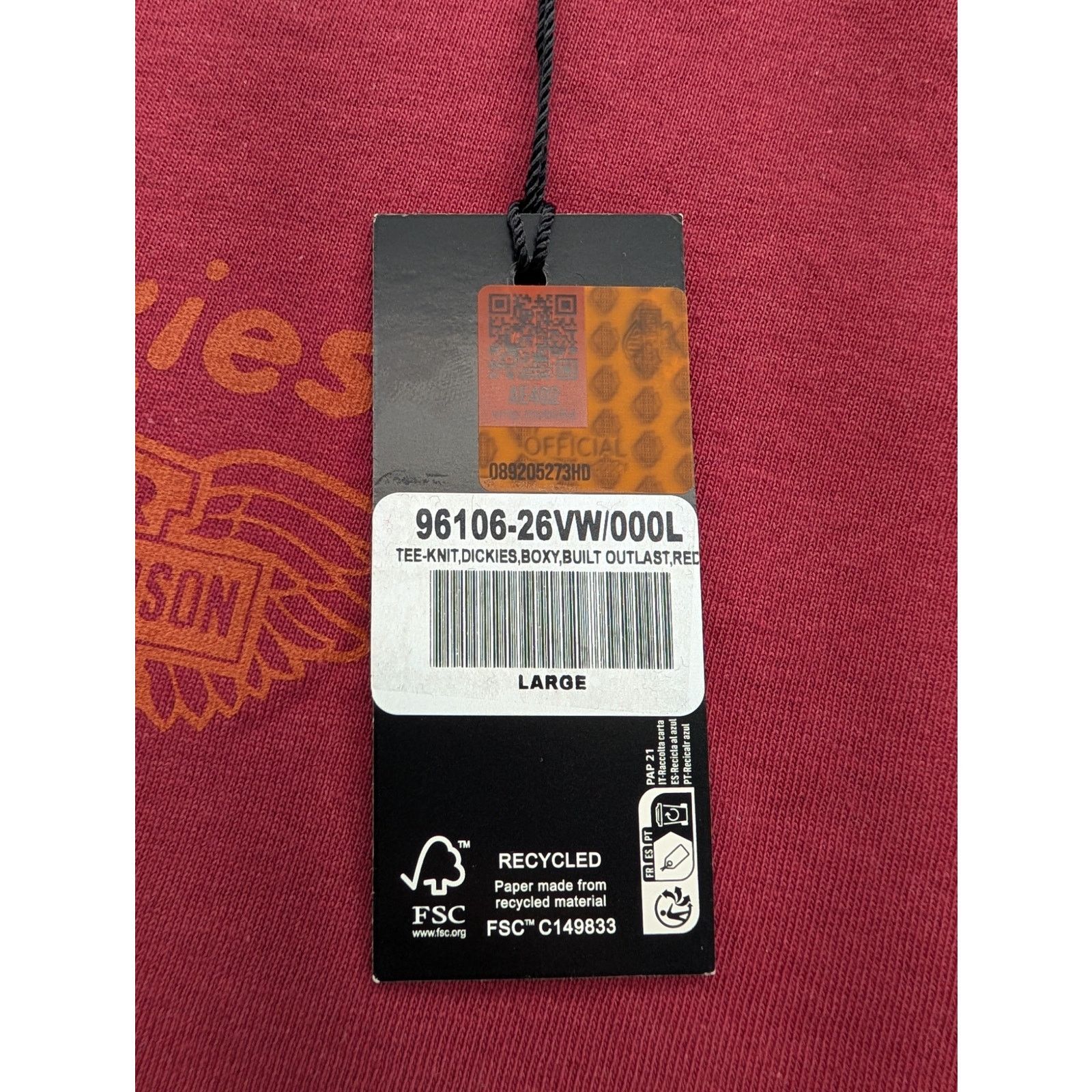 Harley Davidson NWT Harley Davidson x Dickies Built to Outlast Boxy Fit Tee Size L / US 10 / IT 46 - 6 Thumbnail