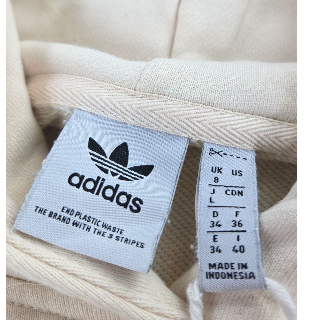 Adidas Adidas | Color Block Cropped Hoodie | Size 4 (Small) Size S / US 4 / IT 40 - 2 Thumbnail