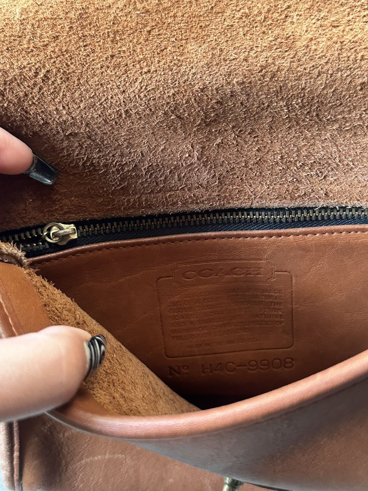 Coach COACH Vintage Willis British Tan Leather Crossbody Bag Size ONE SIZE - 5 Thumbnail