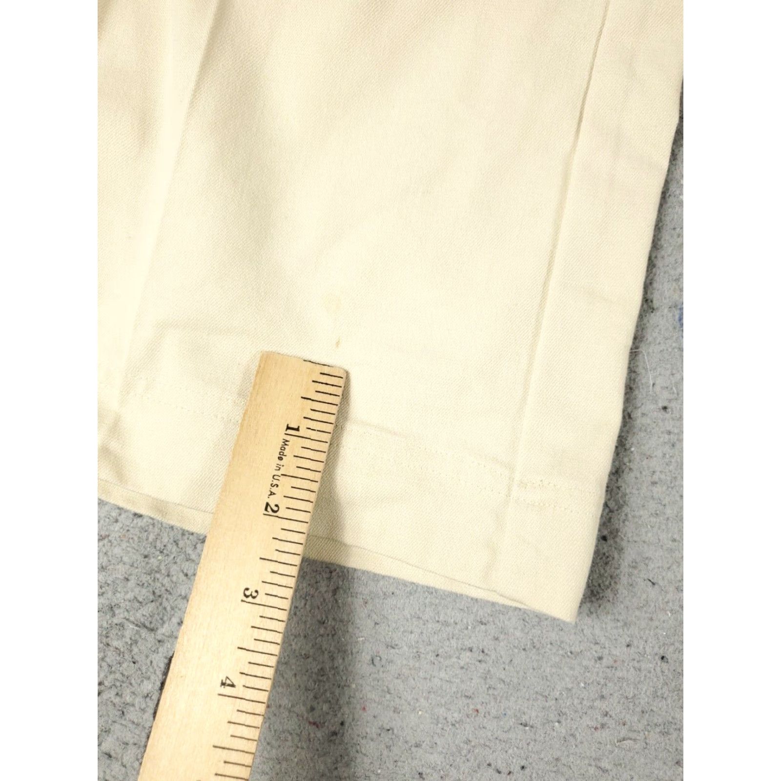 Tommy Hilfiger VINTAGE Tommy Hilfiger Pants Women's Flared Leg Chino Size 31 Ivory Cotton Blend Office Casual Size 24" / US 00 / IT 34 - 6 Thumbnail