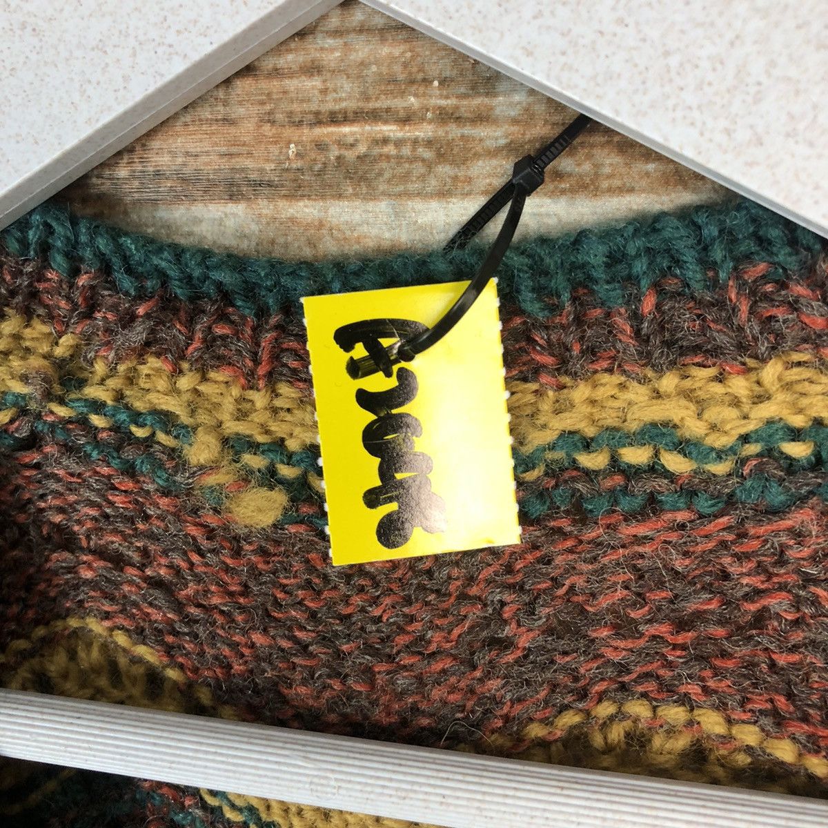 Handmade × Japanese Brand × Vintage Japan vintage wave cardigan Vest Knitwear #A2047 Size M / US 6-8 / IT 42-44 - 7 Thumbnail