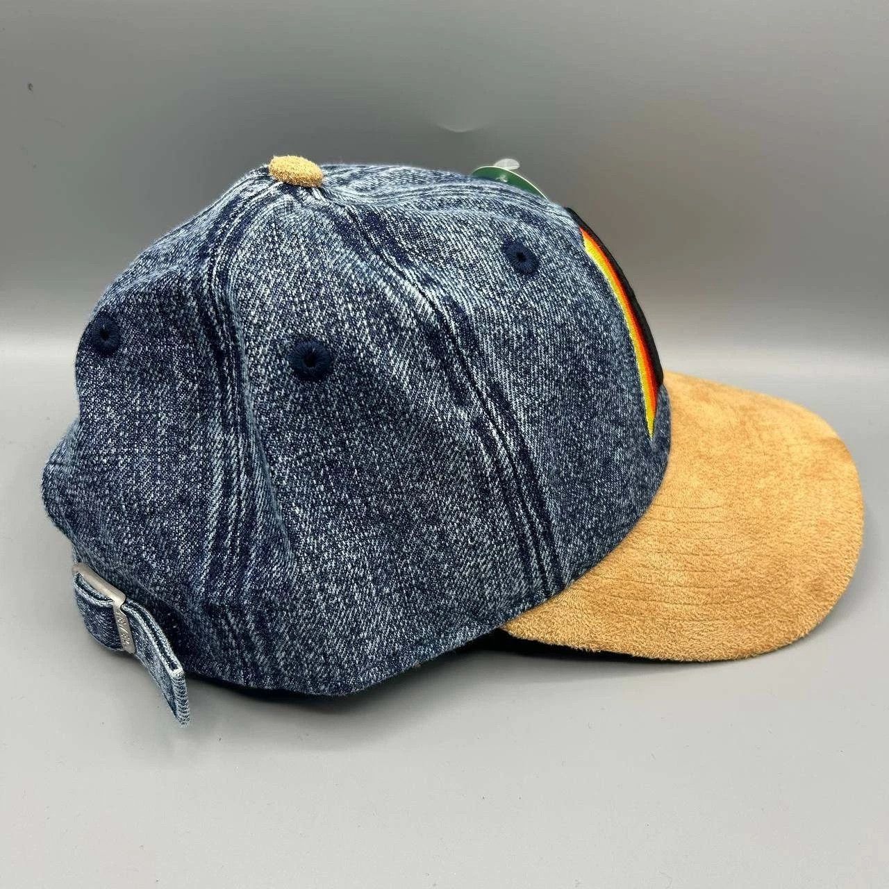 New Era Houston Astros Hat Men Denim Casual Classic MLB Strap Back Size ONE SIZE - 4 Thumbnail