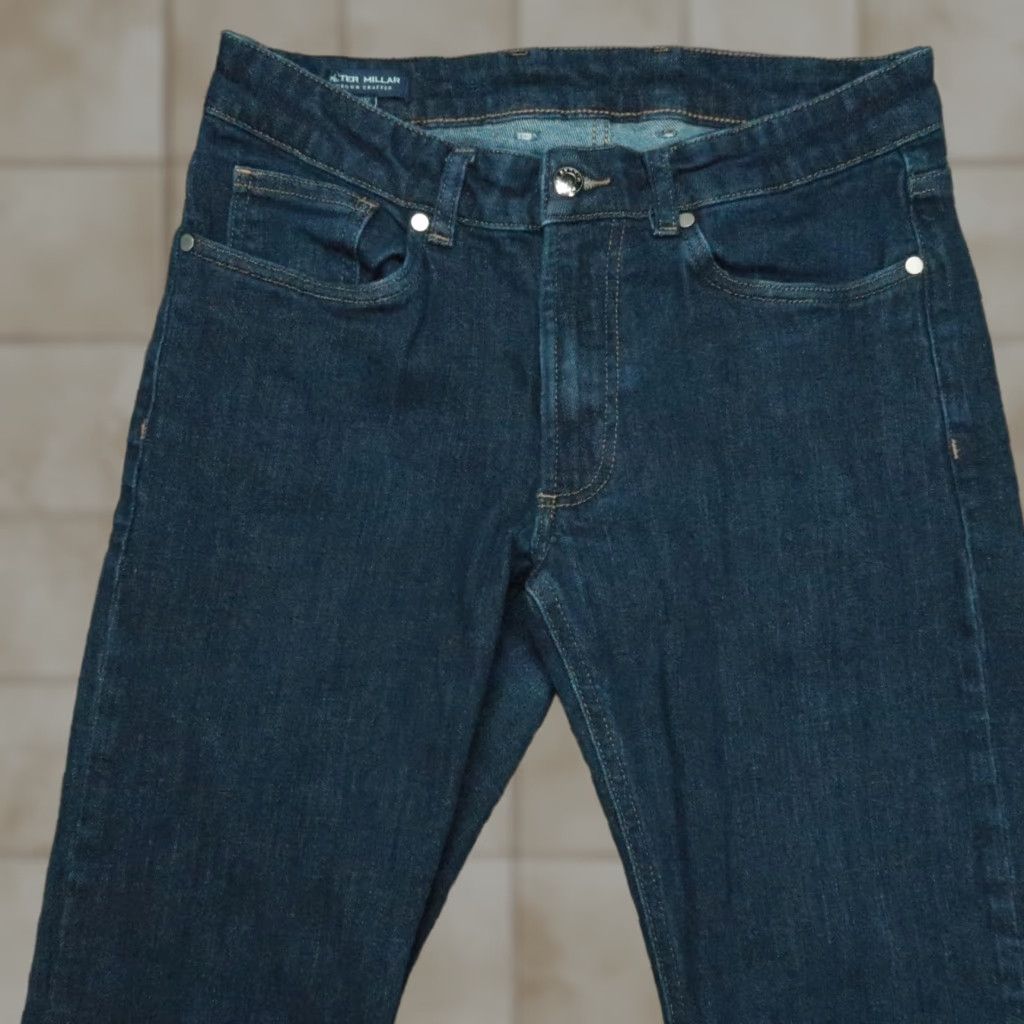Peter Millar Peter Millar Jeans Mens 30x32 Blue Vintage Washed 5 Pocket Crown Denim Shirt? Size US 30 / EU 46 - 1 Thumbnail