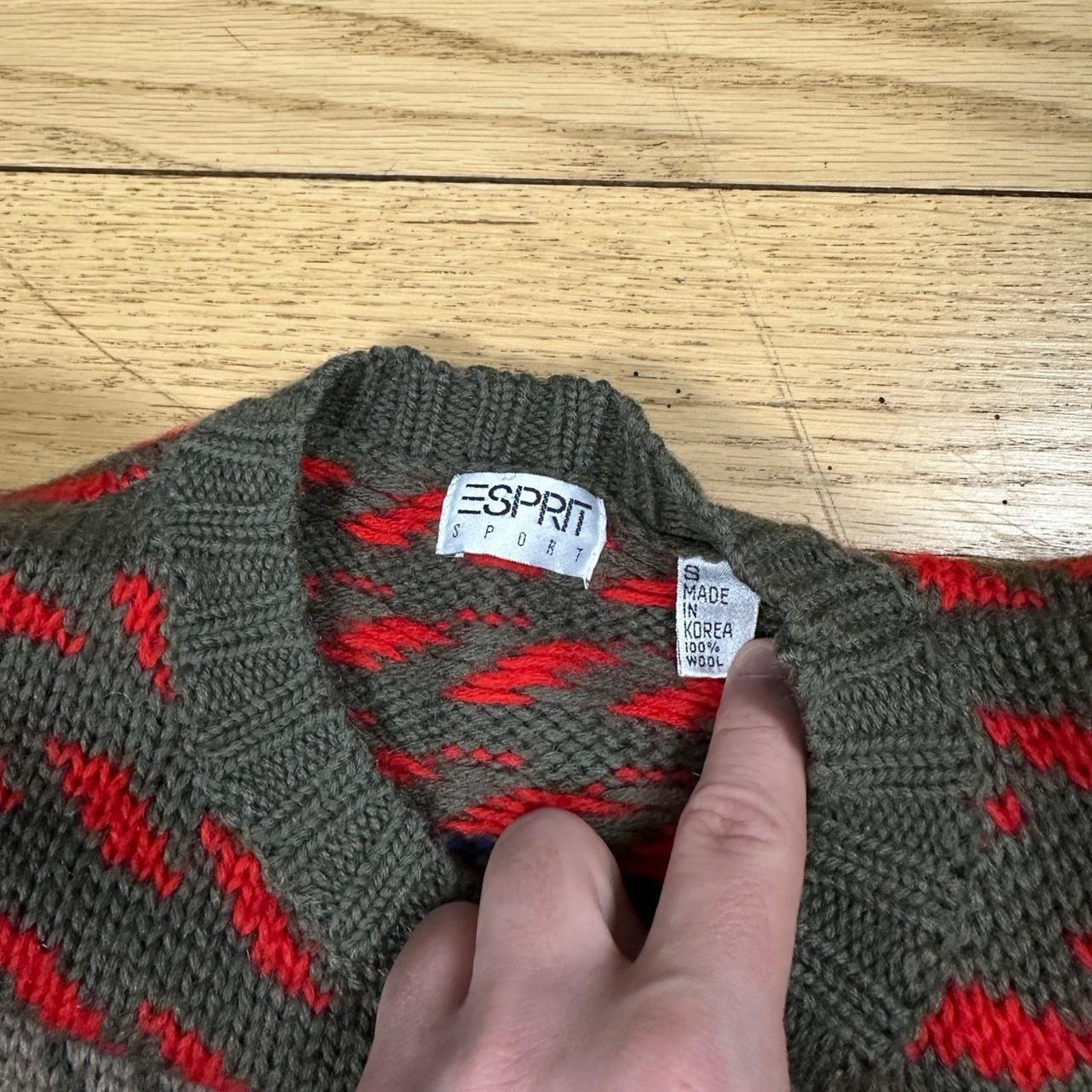 Vintage Vintage knit wool sweater Size M / US 6-8 / IT 42-44 - 3 Thumbnail