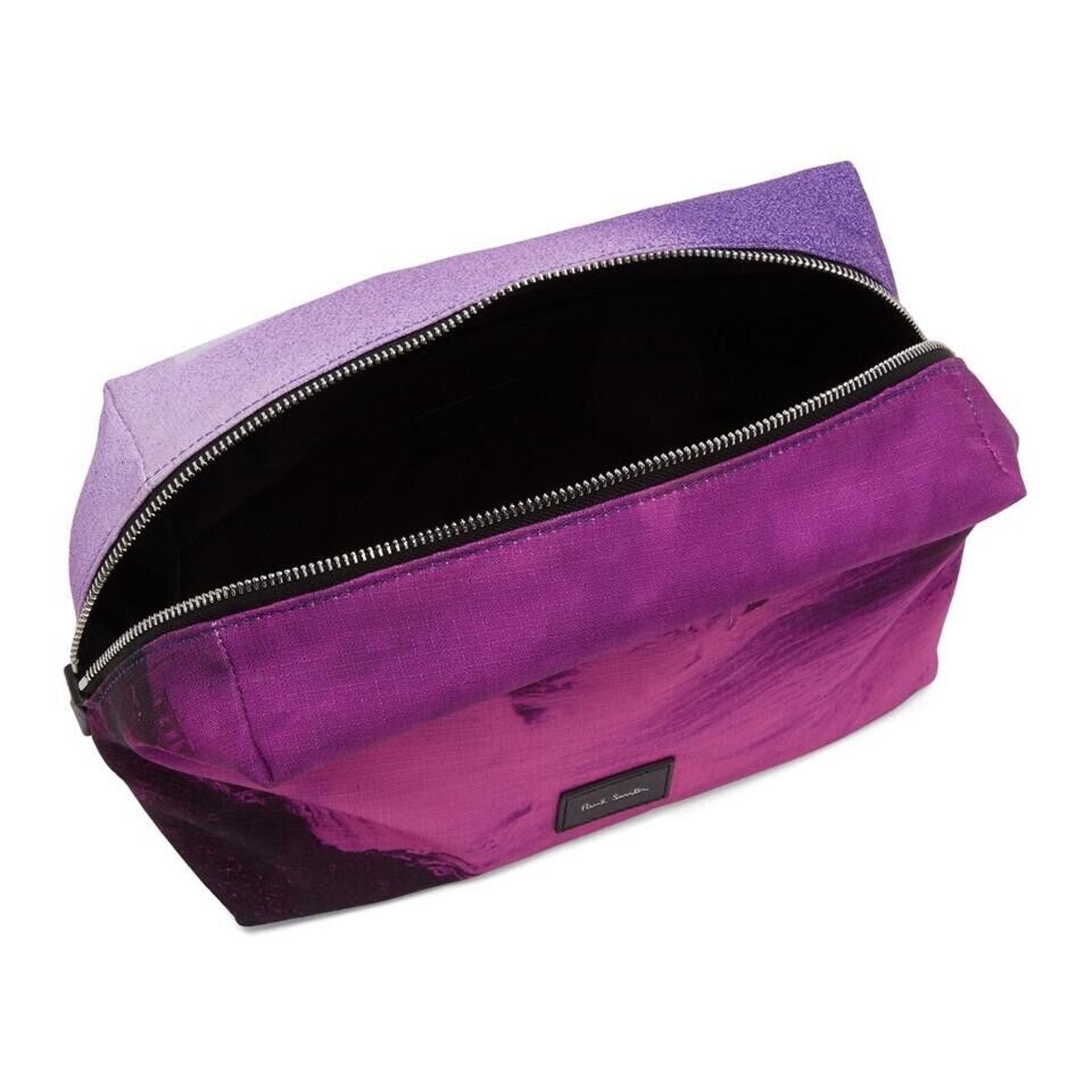 Paul Smith NWT $200 canvas & leather Photo Print Wash Bag / Dopp Kit. Size ONE SIZE - 5 Thumbnail