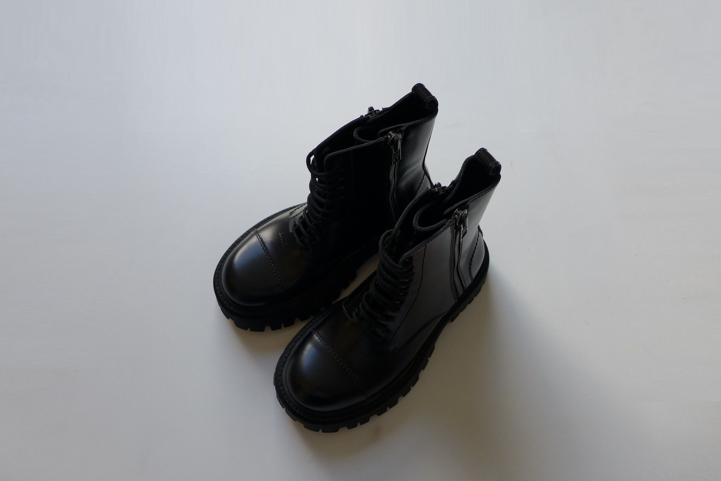 Balenciaga Balenciaga Tractor Boots - Black Calf Leather Size US 6 / EU 39 - 3 Thumbnail