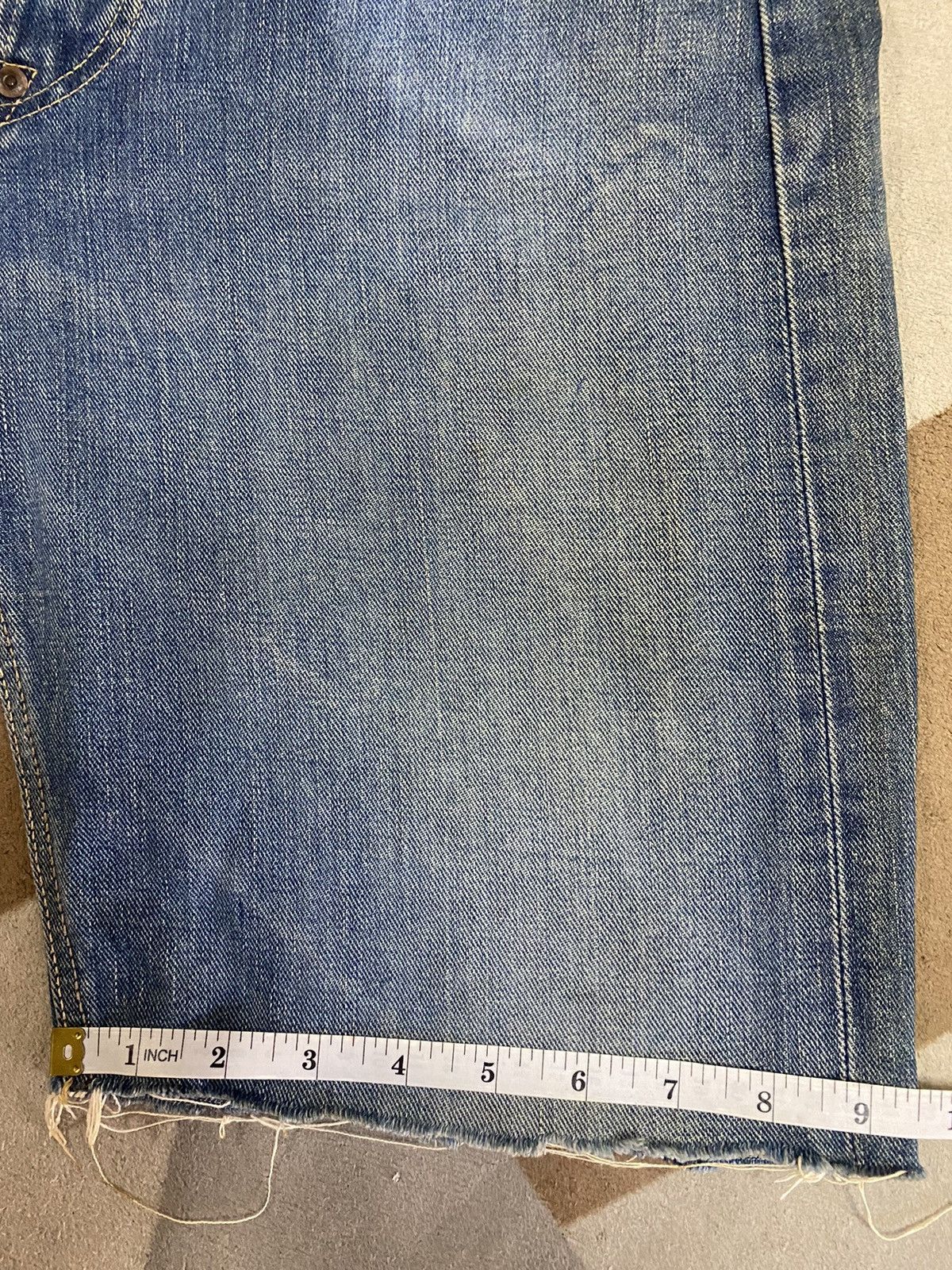 Lee Vintage Lee Cowboy Selvedge Blue Wash Short Jeans Size US 30 / EU 46 - 9 Thumbnail