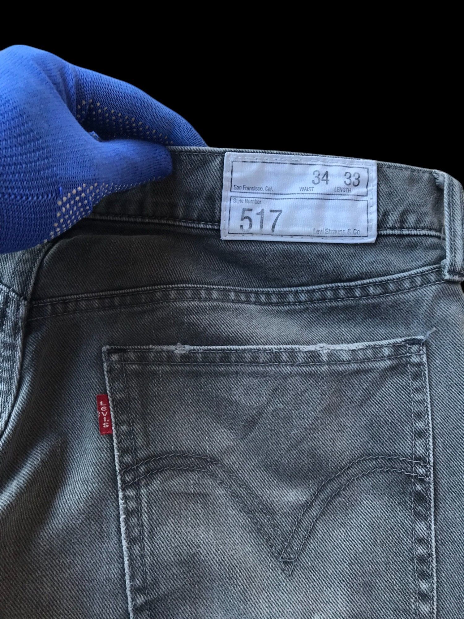 Levi's FLARED VINTAGE Levis 517 faded black japan W33x29 Size US 33 - 10 Thumbnail