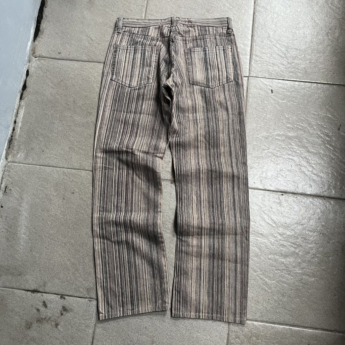 If Six Was Nine 🔥Carter flaree denim stripe pants Size US 32 / EU 48 - 5 Thumbnail