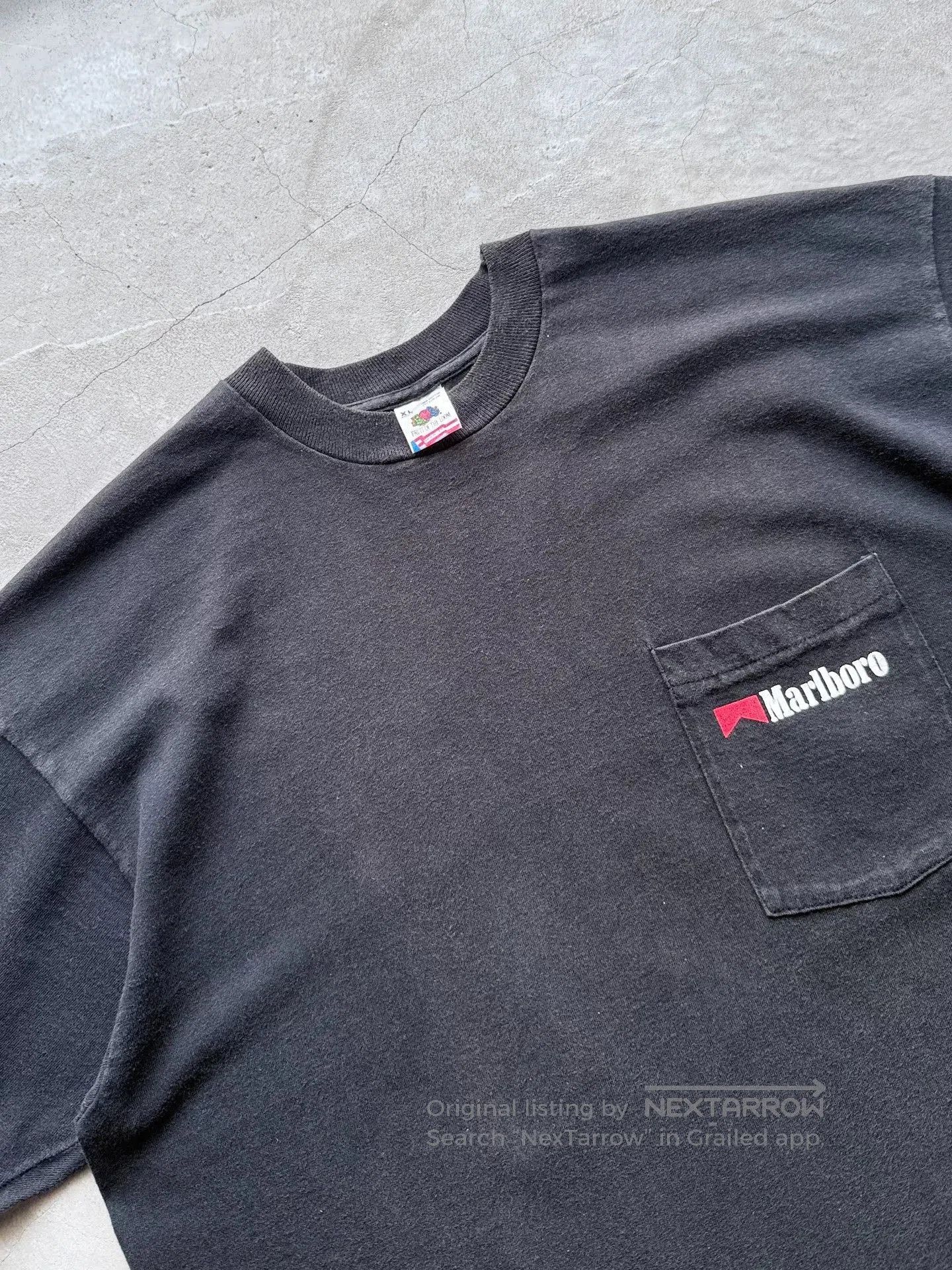 Vintage Vintage 90s Marlboro Cowboy Pocket Tee. Size US XL / EU 56 / 4 - 4 Thumbnail