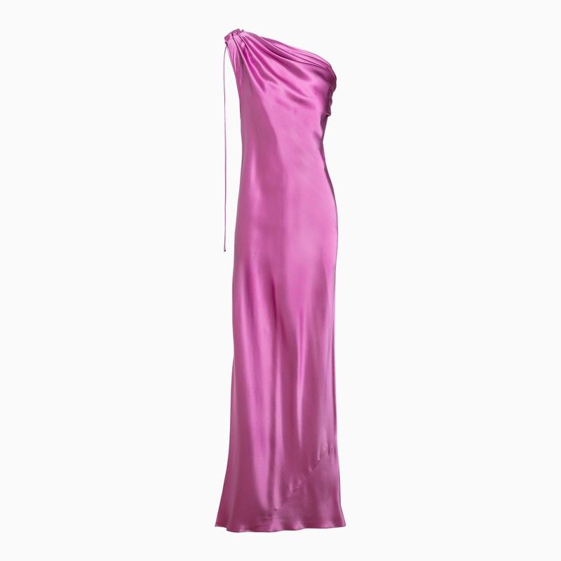 image of Max Mara Pianoforte One-Piece Peony Silk Dress in Pink, Women's (Size Medium)