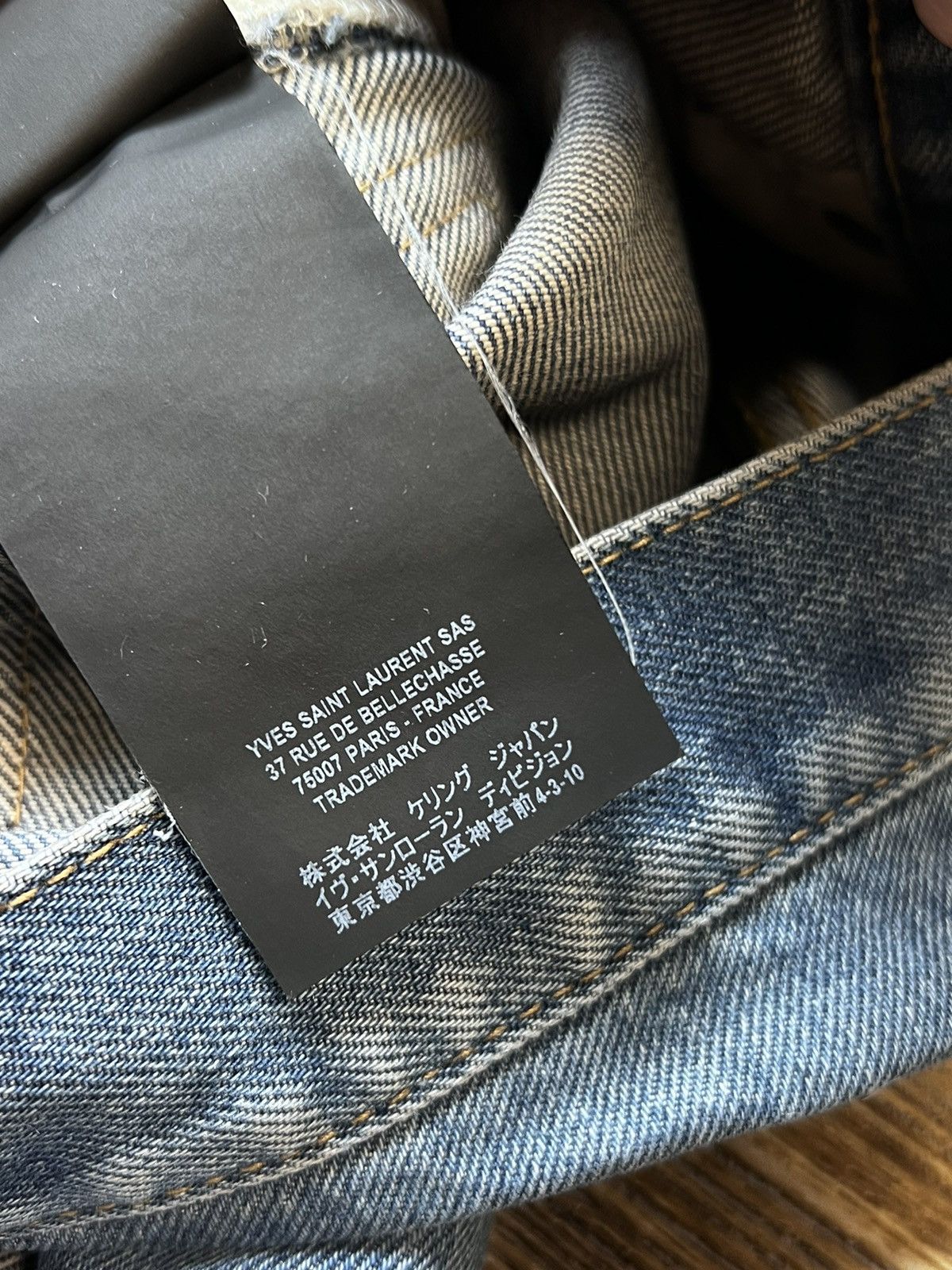 Saint Laurent Paris Saint Laurent Blue Denim Japanese High Rise Pant Size 25" / US 0 / IT 36 - 16 Thumbnail