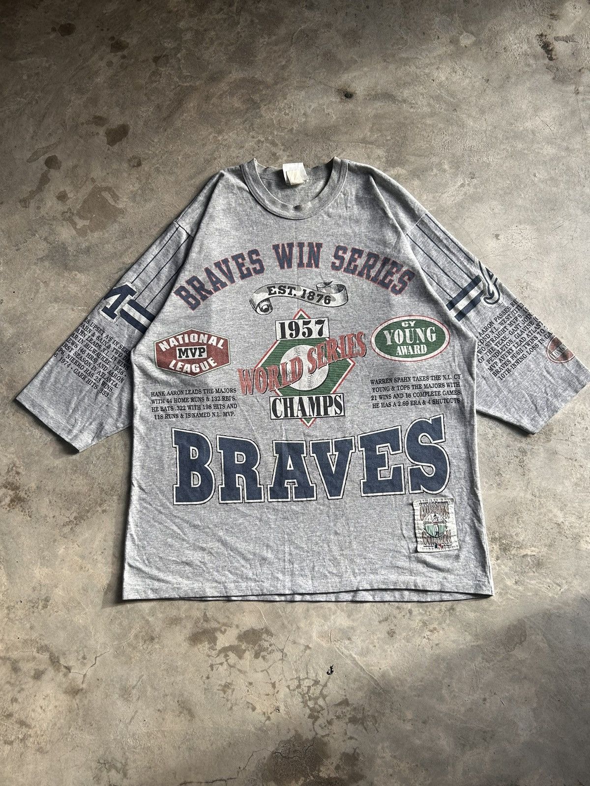 MLB Vintage Long Gone Atlanta Braves Baseball Size US XL / EU 56 / 4 - 1 Thumbnail