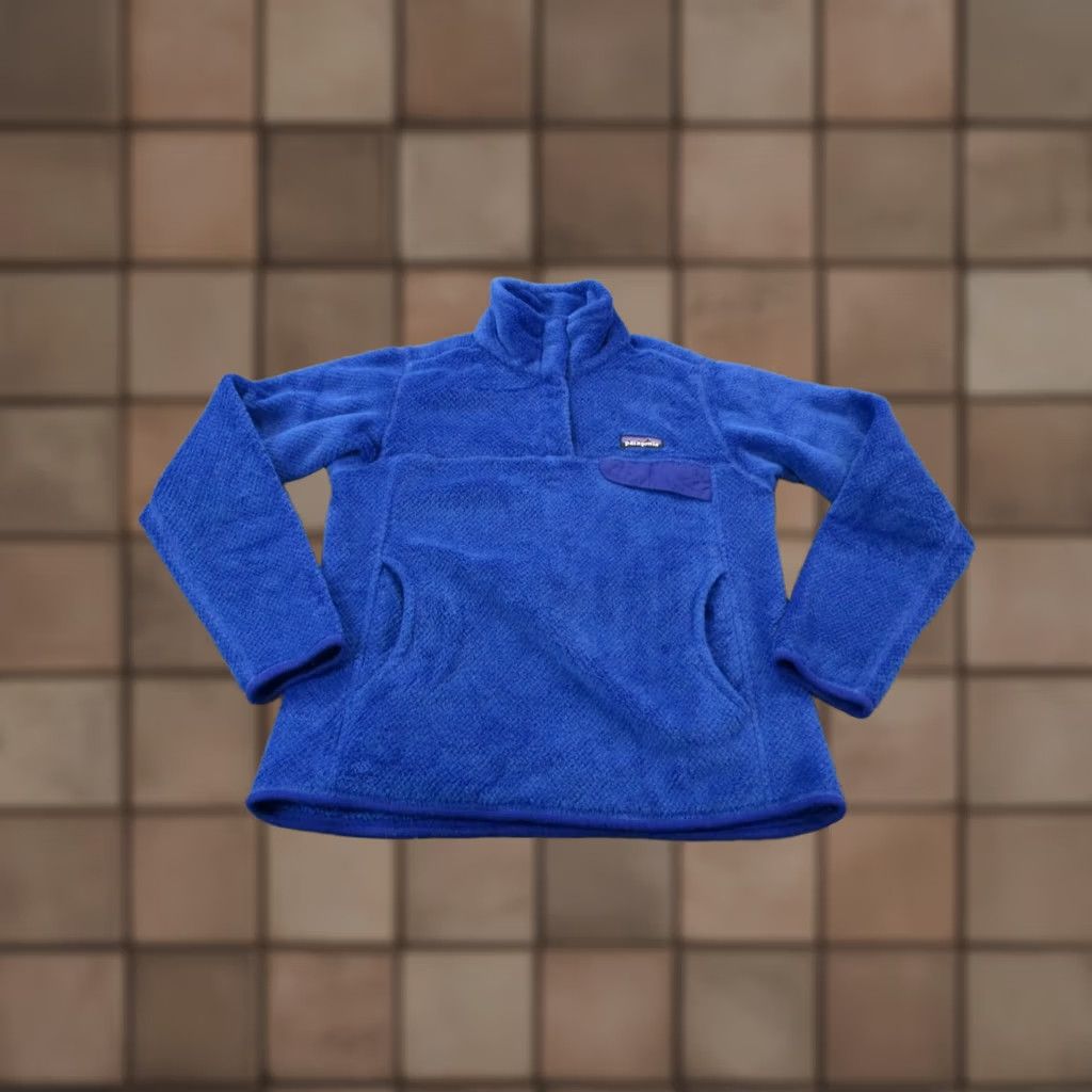 Patagonia Patagonia Jacket Womens S Blue Snap Fleece Windproof Casual Outdoor Scarf Pockets Thermal Wind-Resistant Regular Size S / US 4 / IT 40 - 1 Thumbnail
