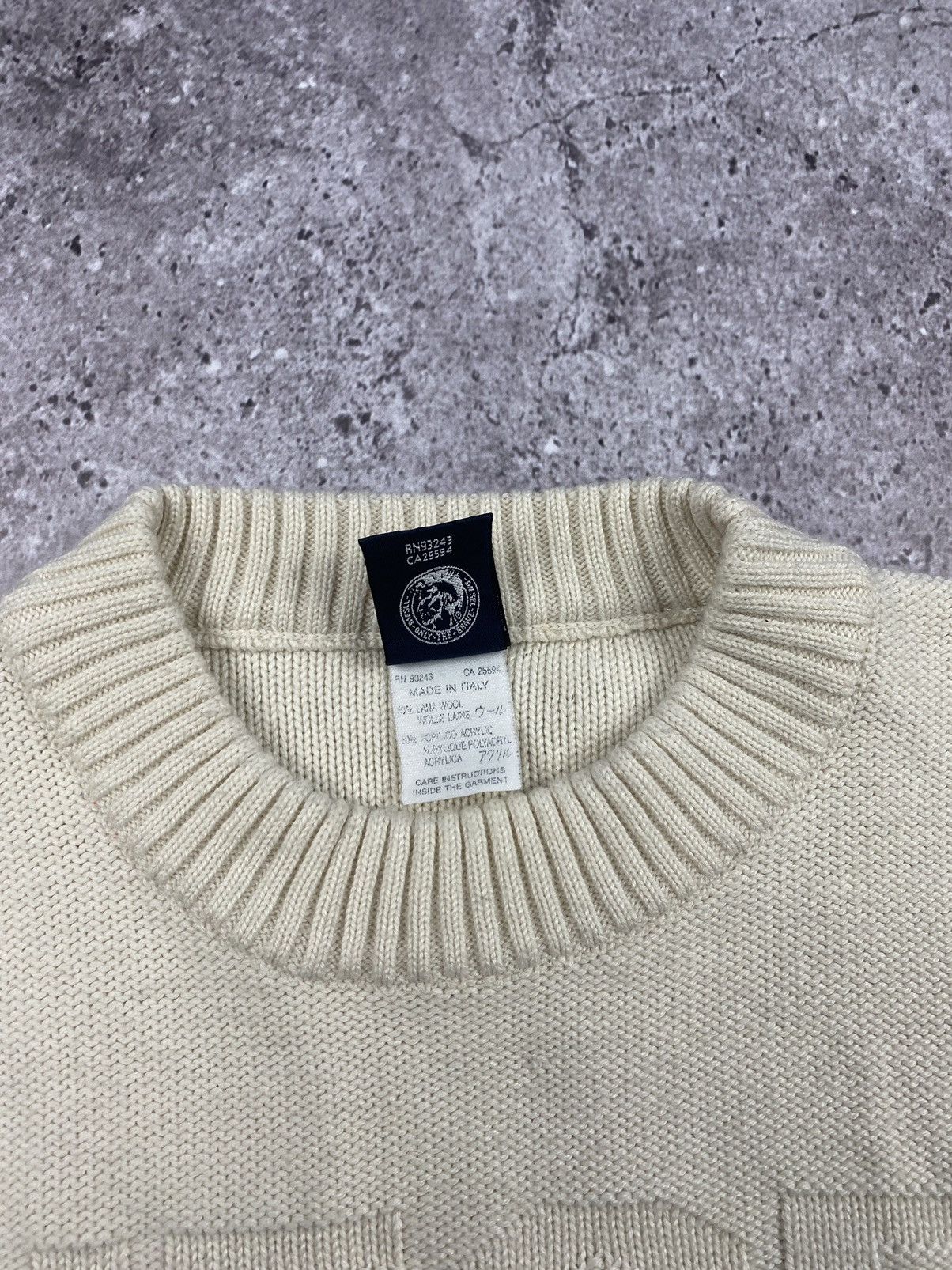 Diesel VINTAGE DIESEL JUNYA WATANABE Y2K BOX LOGO KNIT SWEATER 00’s Size US L / EU 52-54 / 3 - 3 Thumbnail