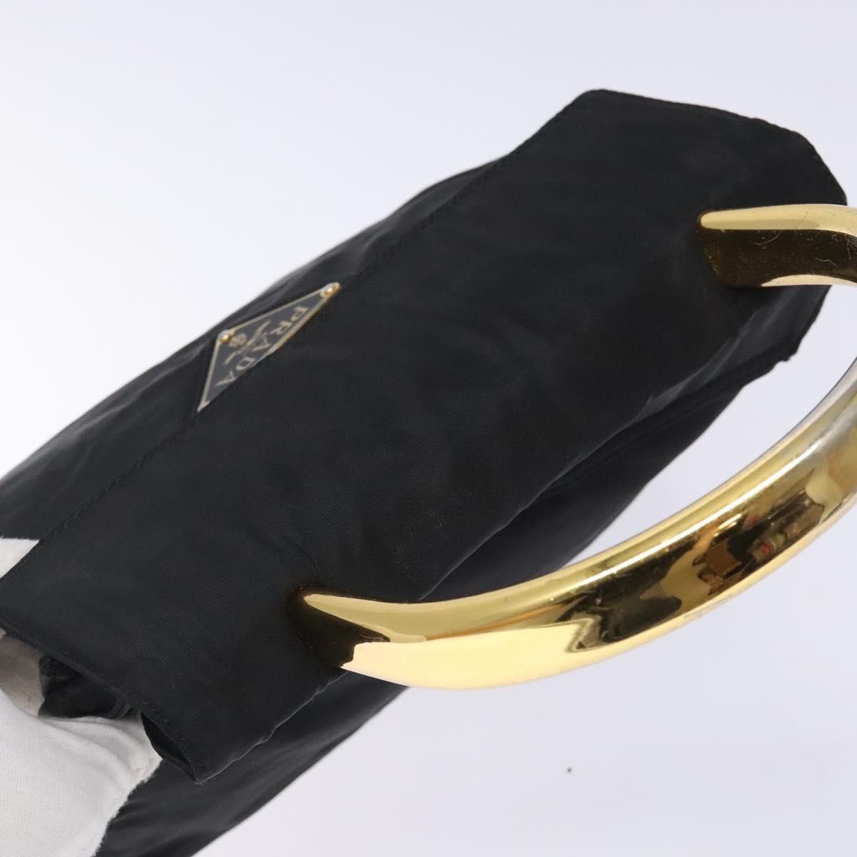 Prada PRADA Hand Bag Nylon Black Gold Size ONE SIZE - 6 Thumbnail