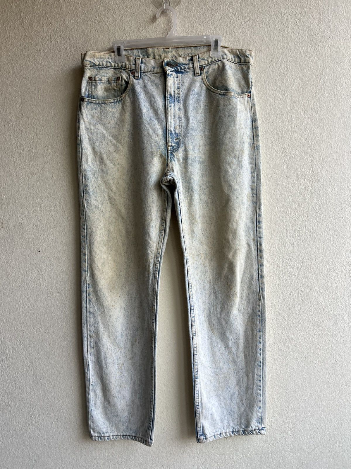 Levi's Dirty Mud Vintage Levi's 505 Stains Acid Wash Denim Jeans Size US 36 / EU 52 - 2 Thumbnail