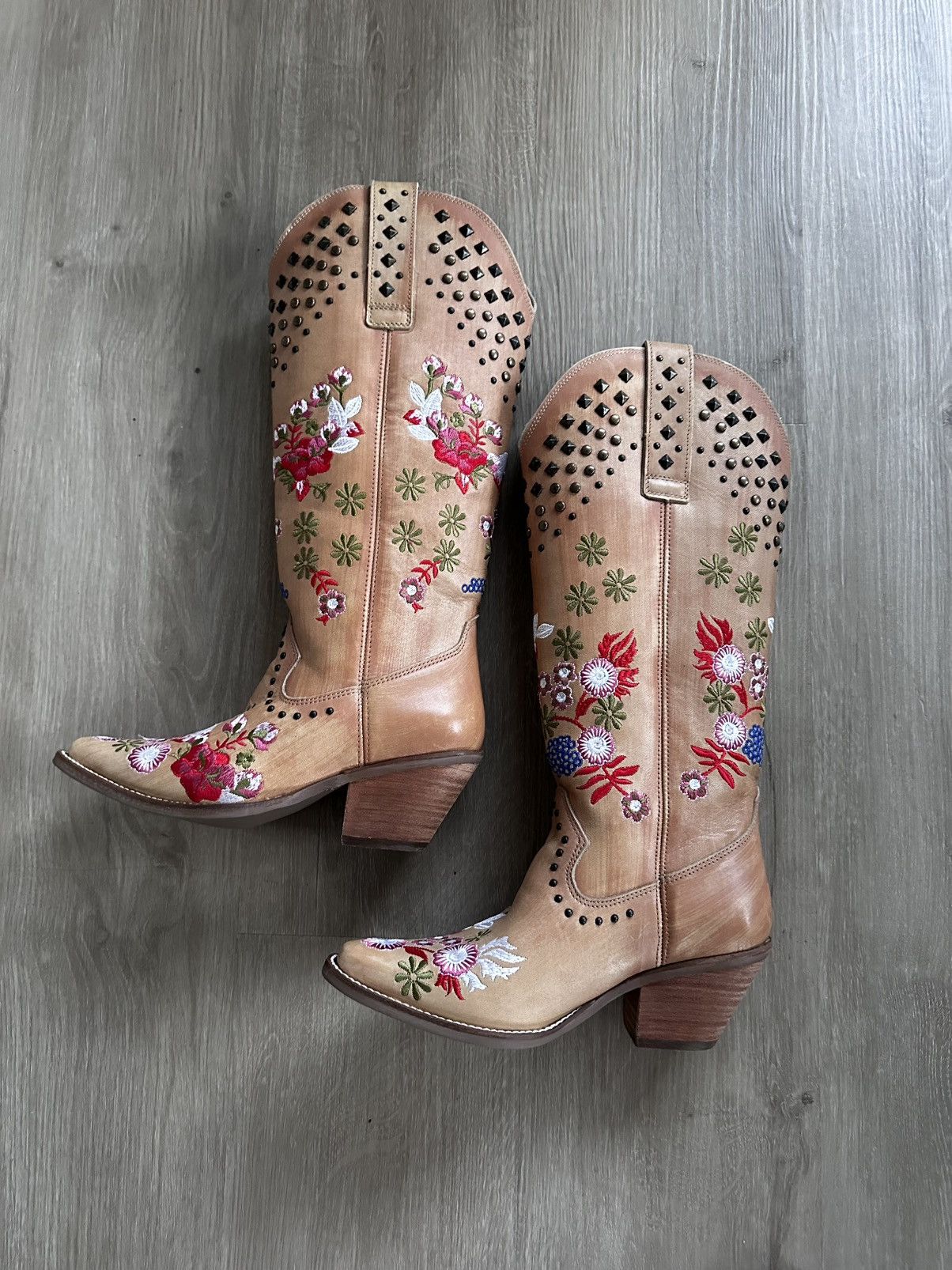 Dingo1969 × Vintage dingo poppy leather western boot Size US 6 / IT 36 - 2 Thumbnail