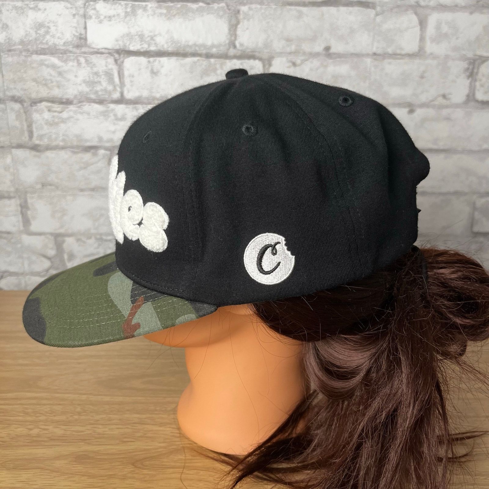 Cookies Cookies Chenille Logo Green Camo Snapback Size ONE SIZE - 4 Thumbnail