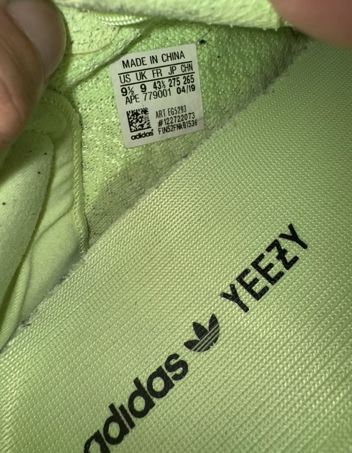 Adidas Adidas Yeezy 350 Glow EG5293 K37 Size US 9 / EU 42 - 3 Thumbnail