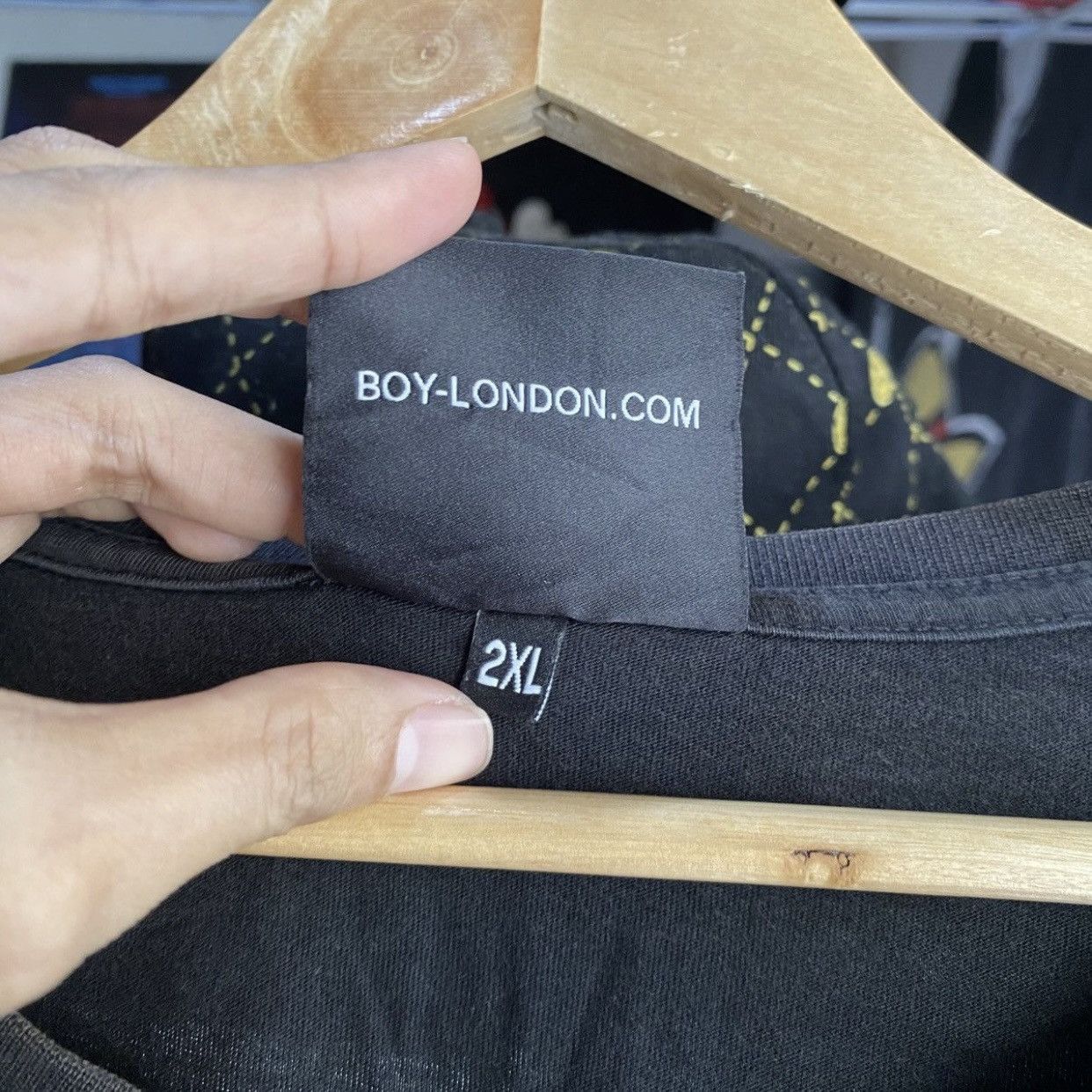 Boy London Boy London Snakeskin Spellout Eagle Logo T-Shirt Black Size US L / EU 52-54 / 3 - 12 Thumbnail