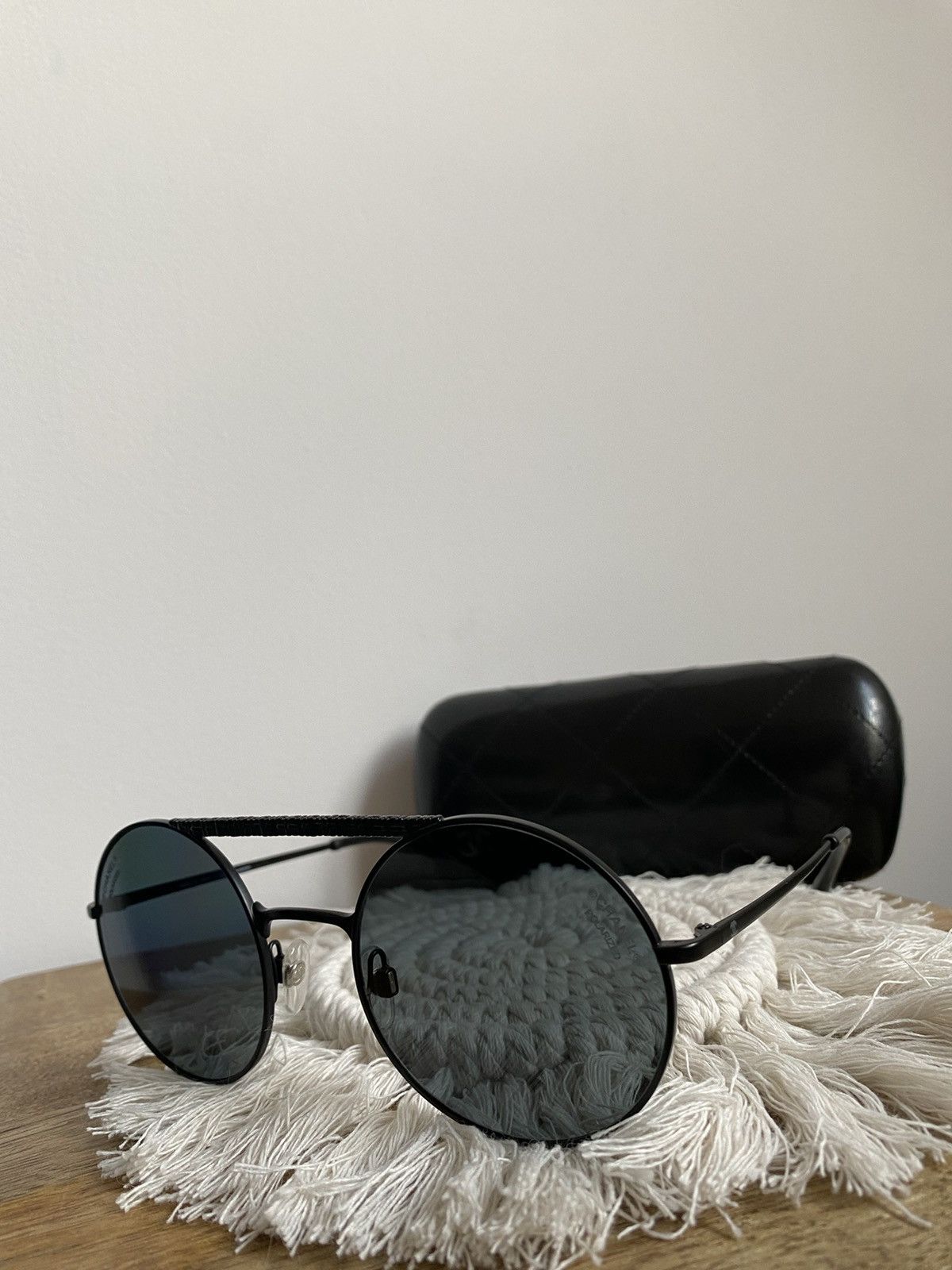 Chanel round mirrored sunglasses online