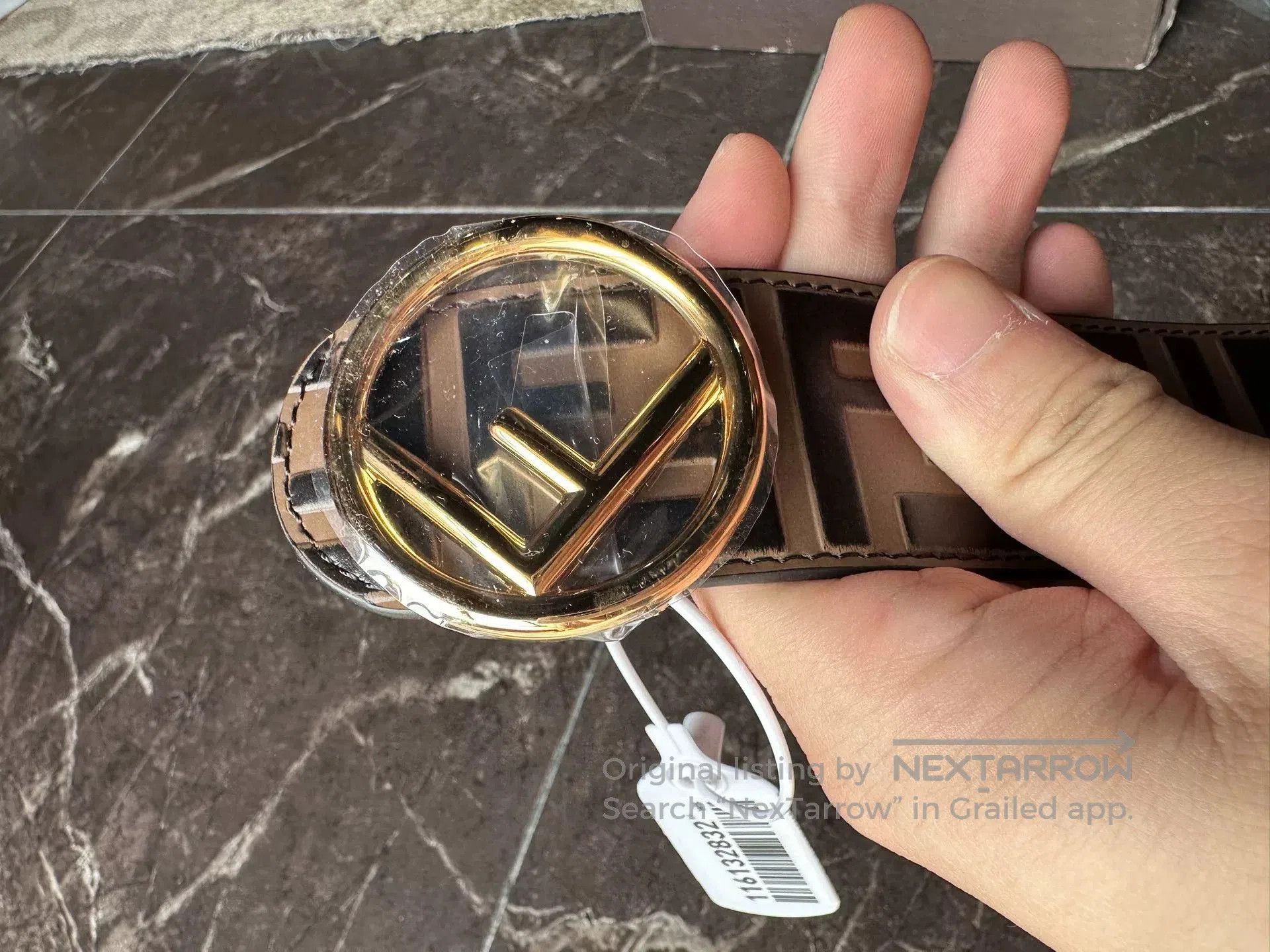 Fendi Fendi FF Pattern Leather Women's Belt. Size ONE SIZE - 6 Thumbnail