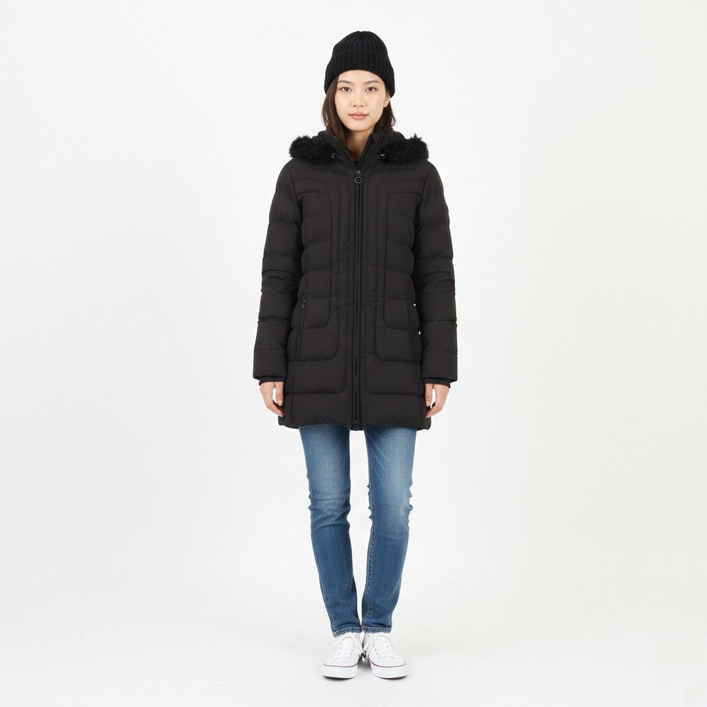 Wellensteyn Wellensteyn Woman M Jacket Black Padded Full Zipper 0378 Size M / US 6-8 / IT 42-44 - 1 Thumbnail