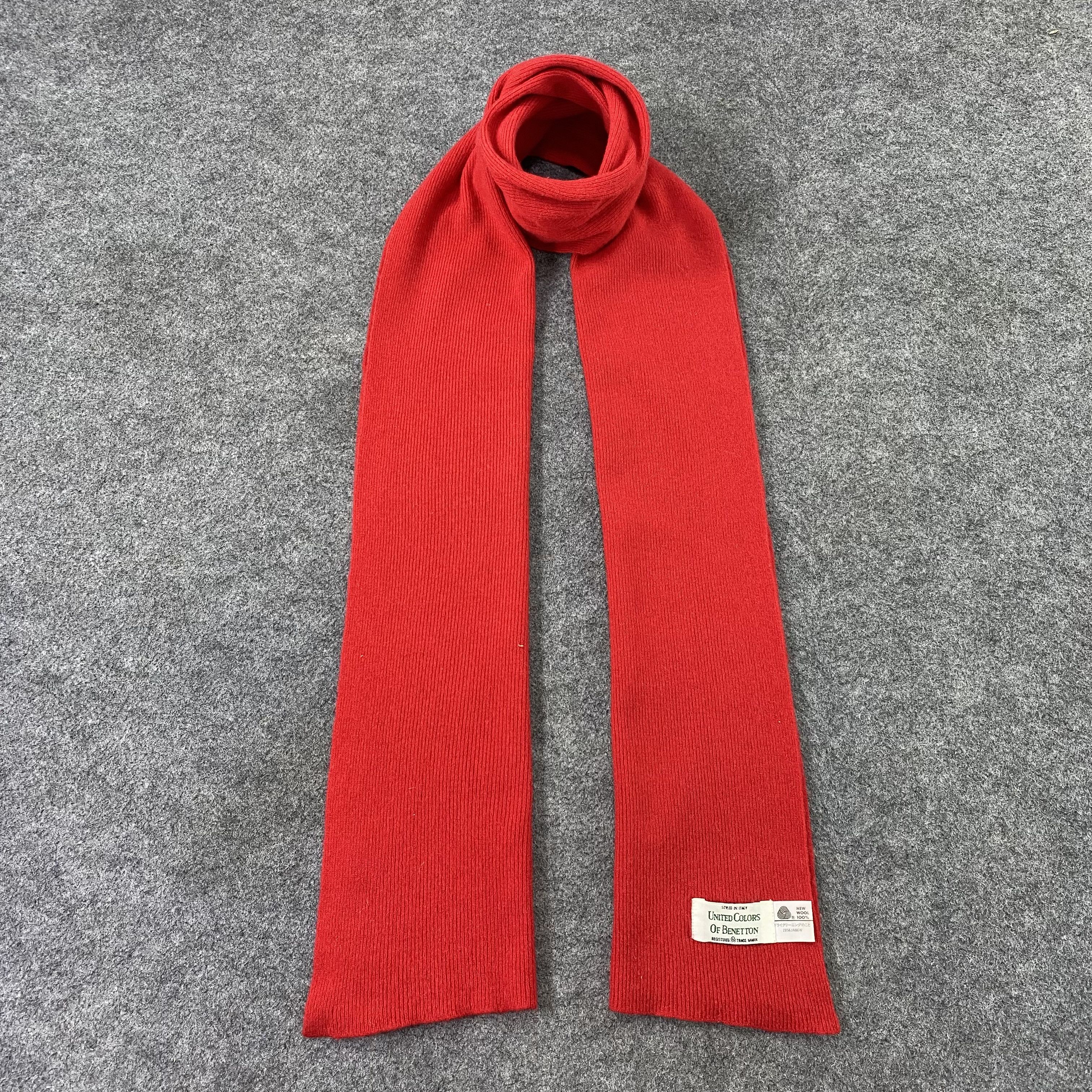 United Colors Of Benetton United Colors Of Benetton Wool Scarf/Muffler/Neckwear-T1509 Size ONE SIZE - 1 Thumbnail