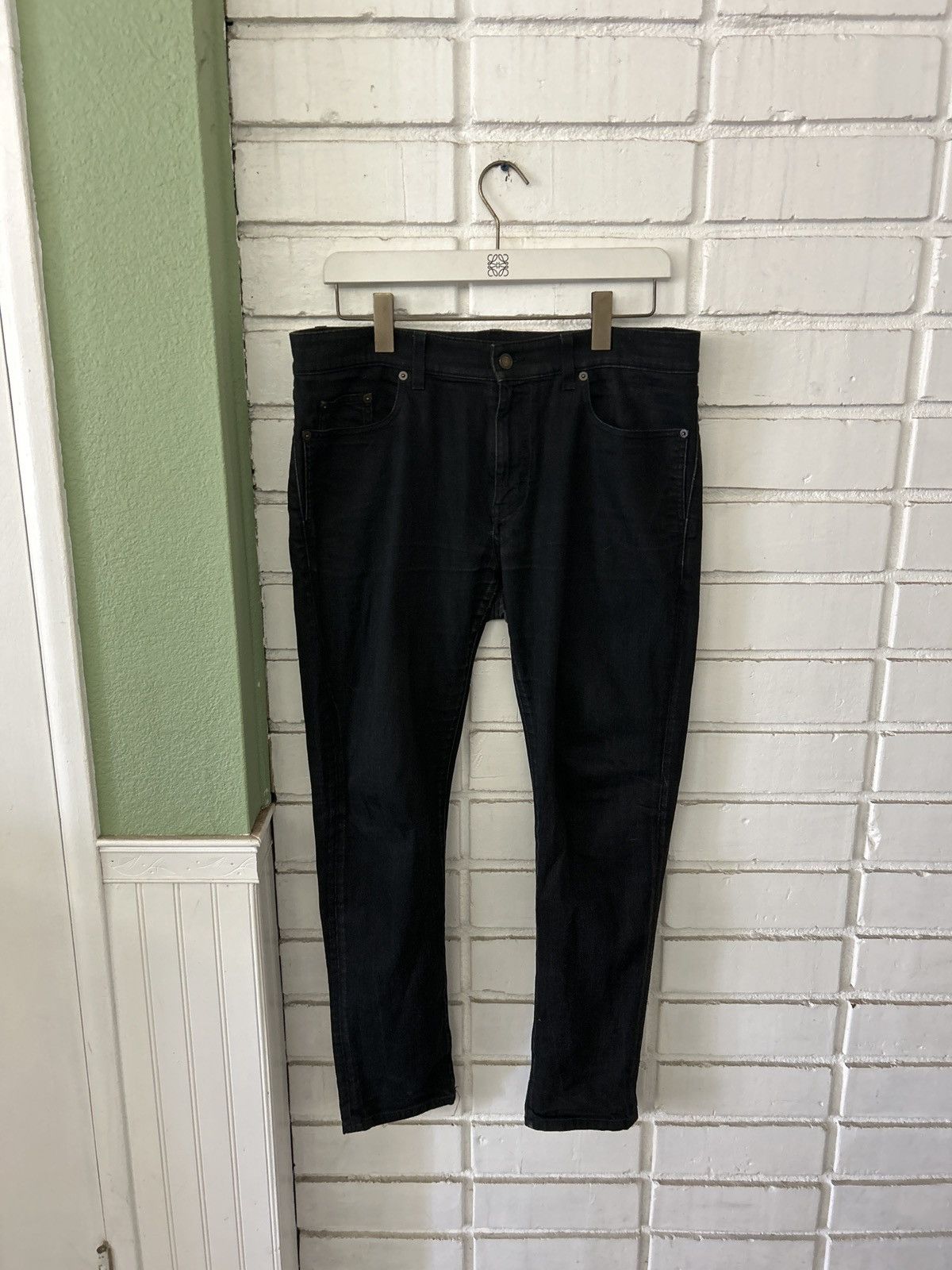 Saint Laurent Paris Saint Laurent D21 Black Denim (sz34) Size US 34 / EU 50 - 1 Thumbnail