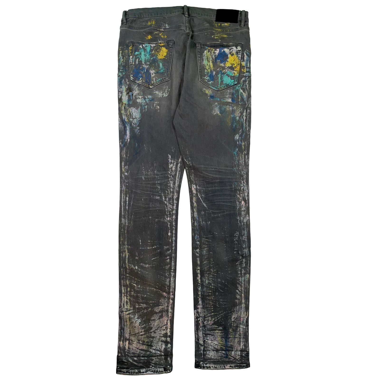 Purple Brand Purple Brand Silver & Milticolor Jeans Size US 33 - 2 Thumbnail
