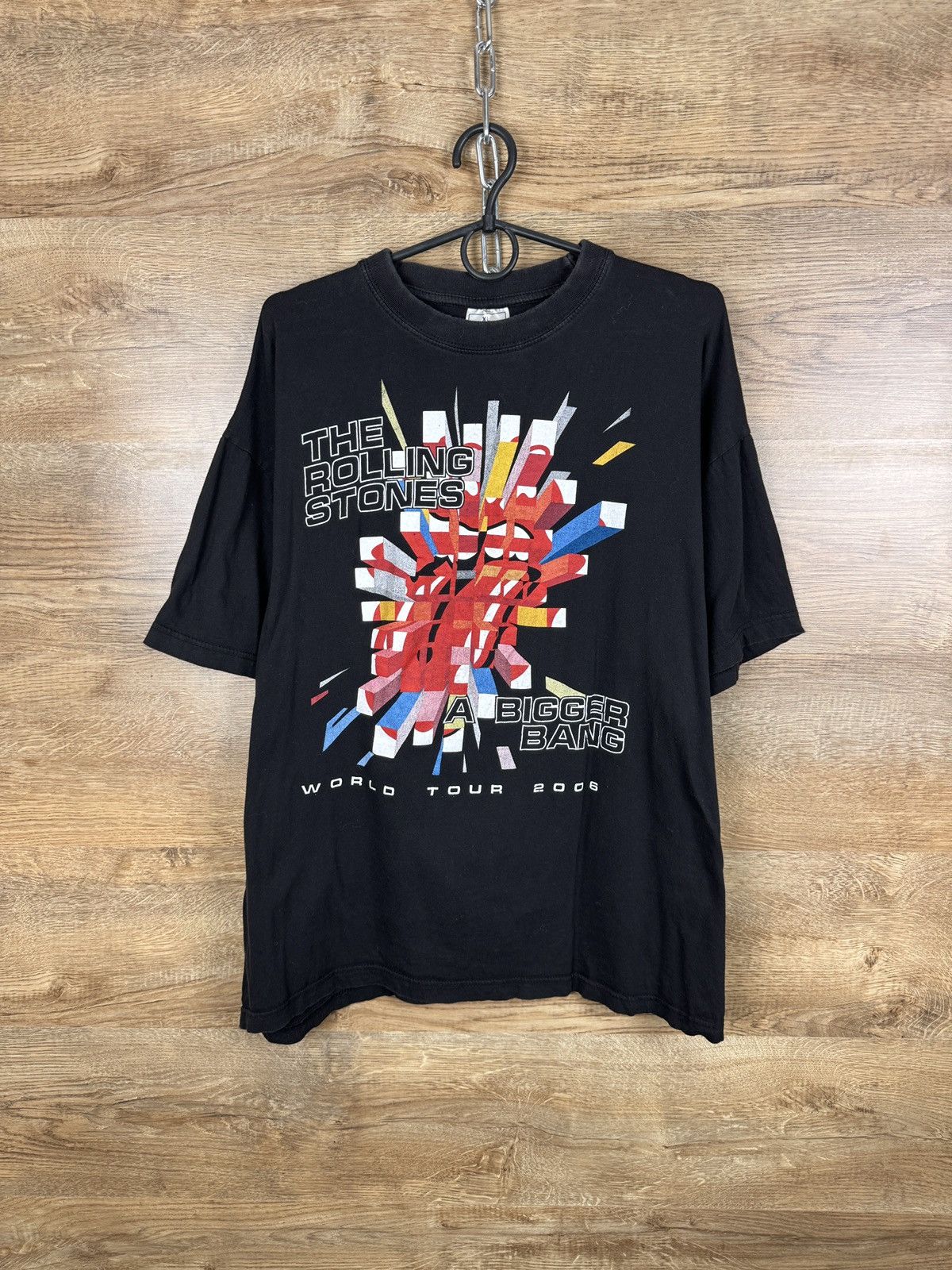 Band Tees × The Rolling Stones × Vintage Mens Vintage The Rolling Stones T-shirt 2006 rock tee band Size US XL / EU 56 / 4 - 1 Thumbnail