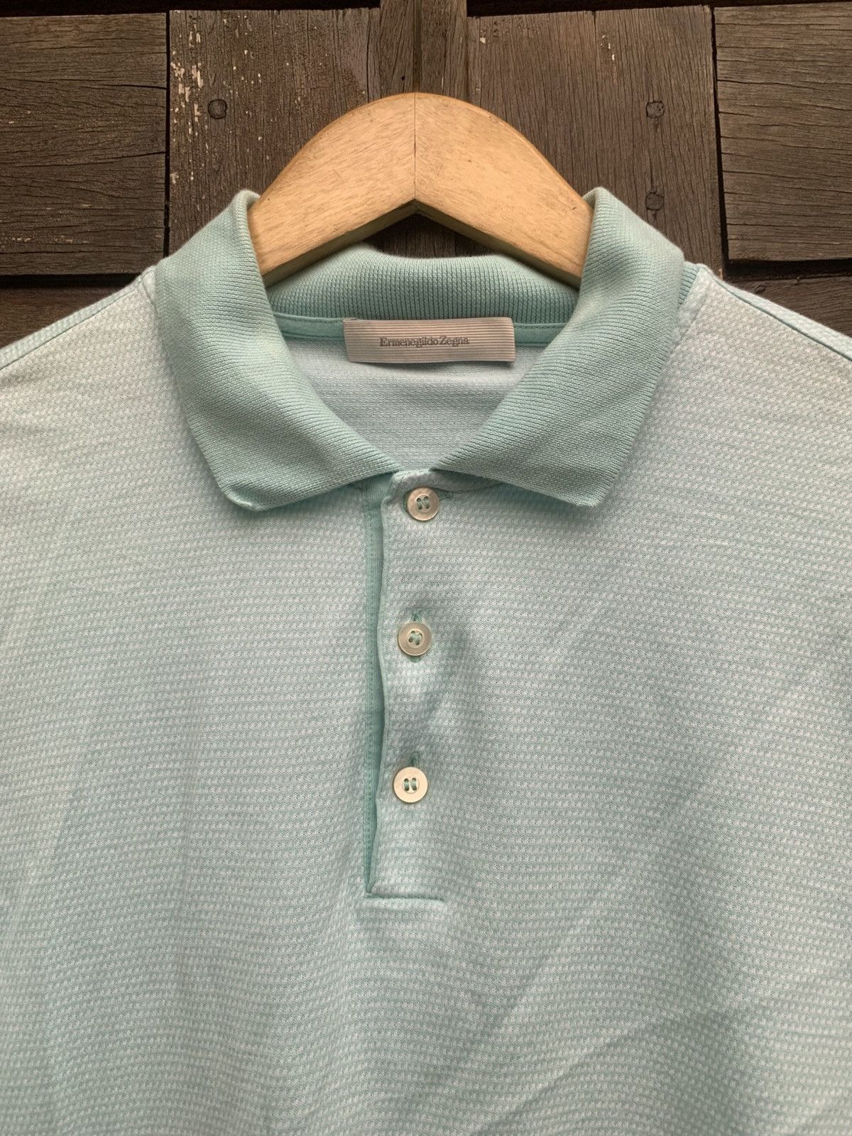Ermenegildo Zegna Vintage ERMENEGILDO ZEGNA Polo Shirt Tee Size US L / EU 52-54 / 3 - 5 Thumbnail