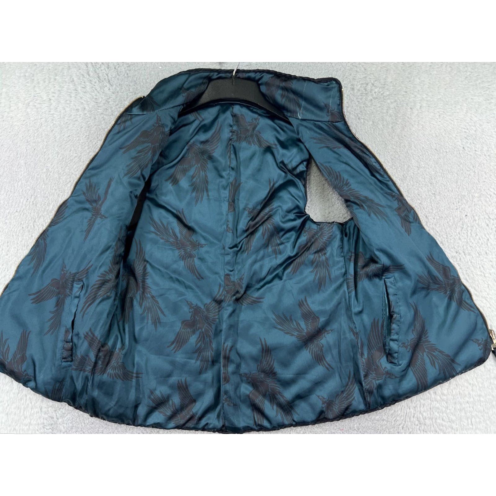 Vintage VEST Women Medium Black Full Zip Quilted Lined Pockets Mock Neck Zip Vest Women M Black Quilted Pockets Full Zip Mock Neck Fall Spring Women Mens? Size M / US 6-8 / IT 42-44 - 3 Thumbnail