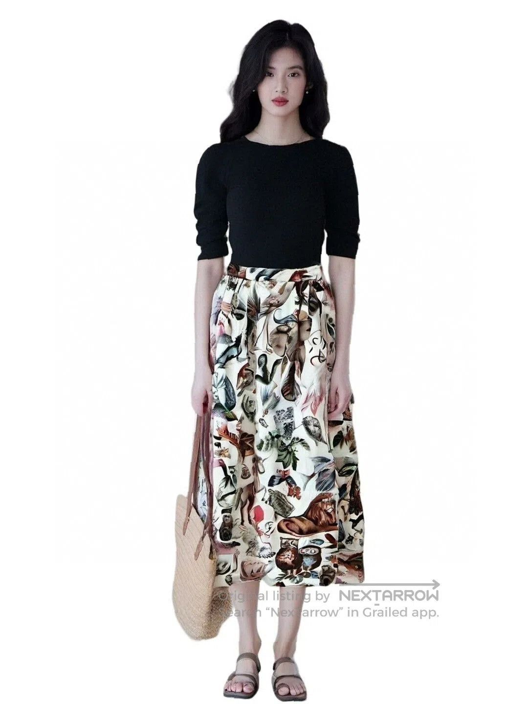 Valentino valentino animal print maxi skirt. Size 33" - 1 Thumbnail