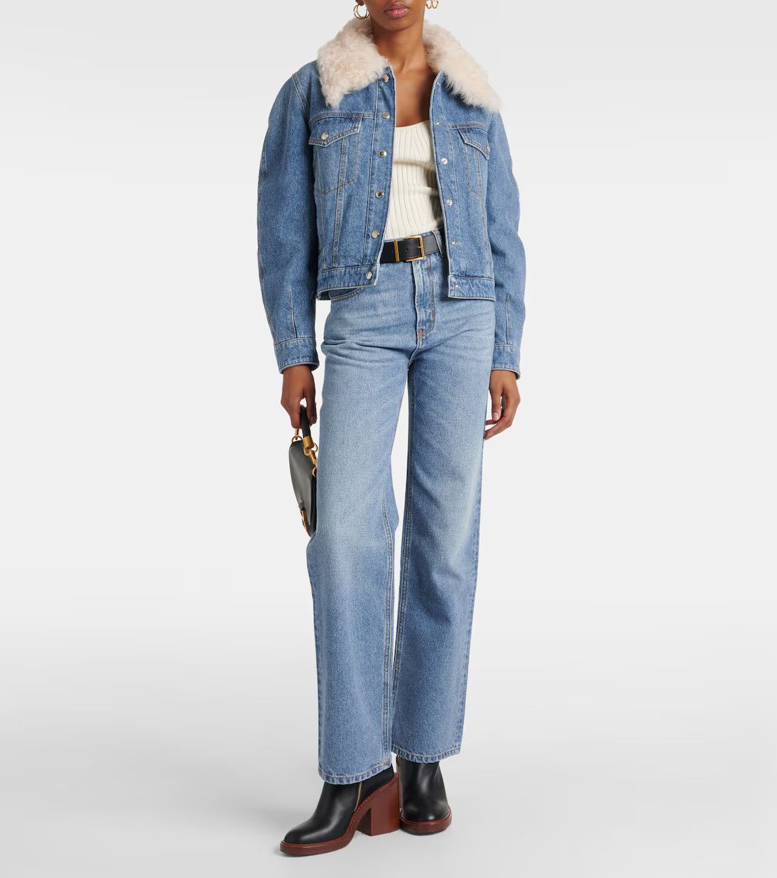 Chloe o1y0825 Denim Pant in Blue Size 27" / US 4 / IT 40 - 6 Thumbnail