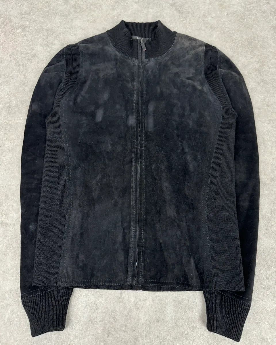 Gucci AW2003 Gucci Wool & Suede Hybrid Black Leather Jacket by Tom Ford Size US M / EU 48-50 / 2 - 4 Thumbnail