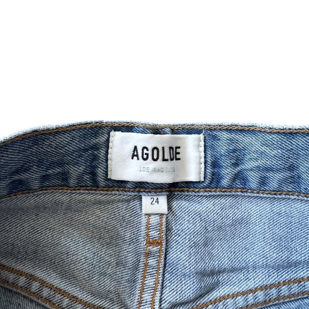 Agolde AGOLDE 90s Crop Jean Echo Wash Distressed Size 24" / US 00 / IT 34 - 9 Thumbnail