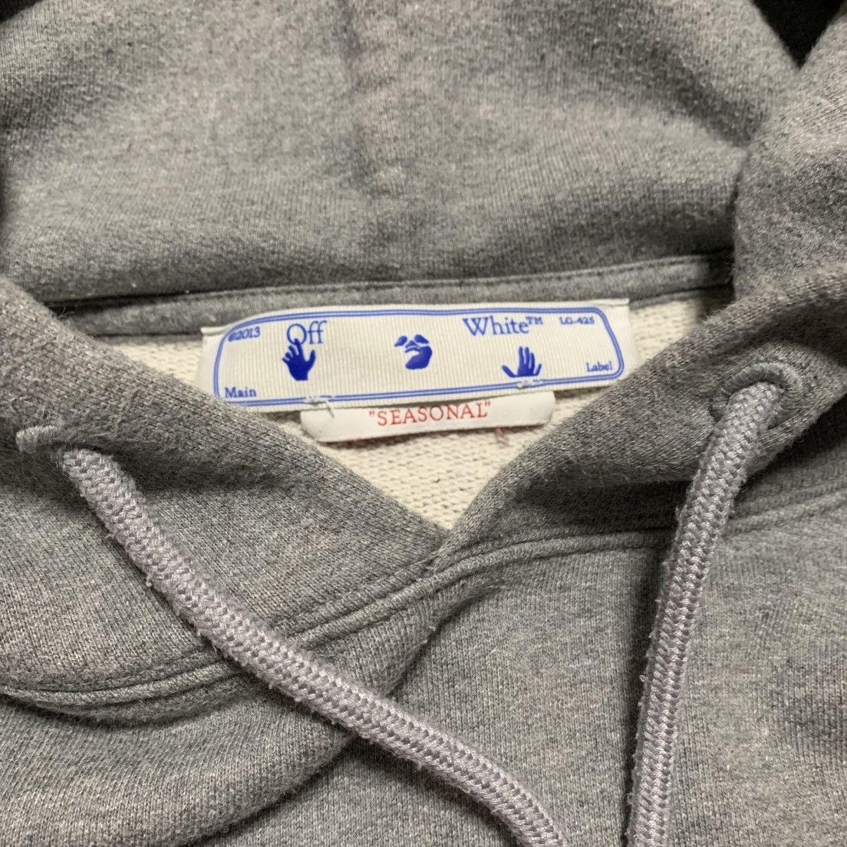 Off-White Off White Large Emotion Arrow Skate Grey Hoodie Virgil Abloh Size US M / EU 48-50 / 2 - 6 Thumbnail