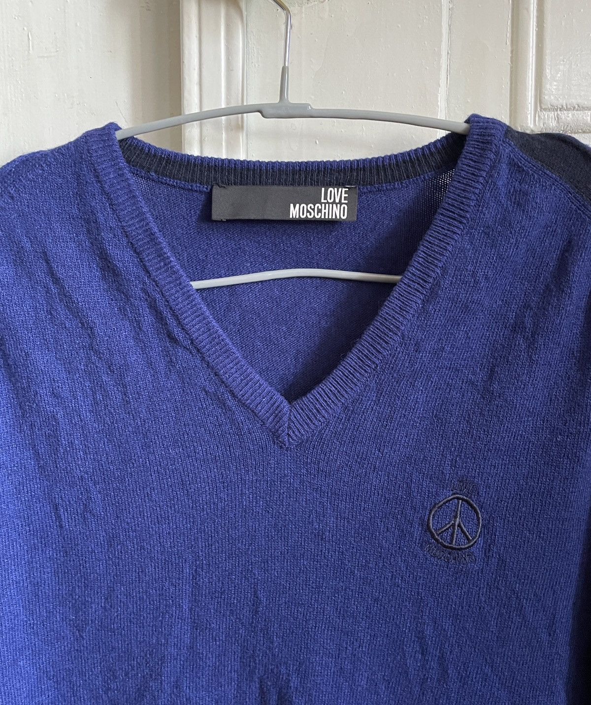 Moschino Love Moschino Men’s Blue Wool Cashmere Sweater Size US S / EU 44-46 / 1 - 2 Thumbnail