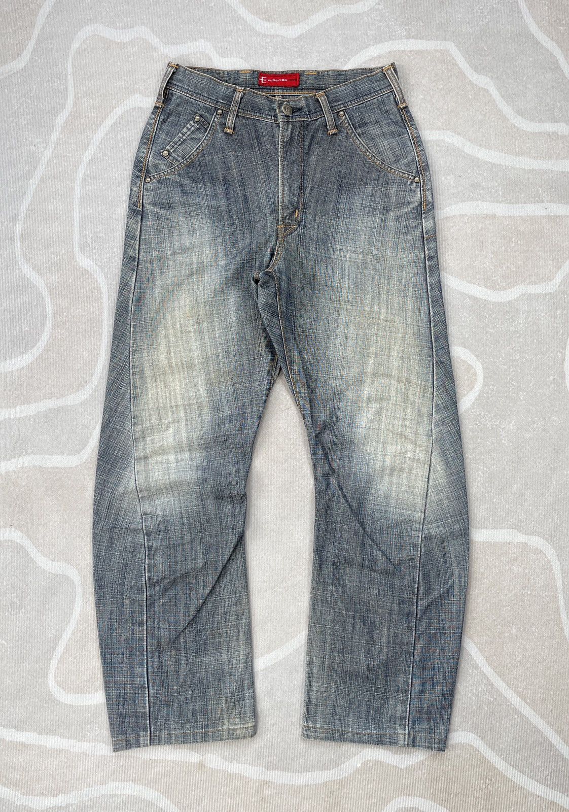 Tornado Mart Vintage Edwin E-Function Rusty Mudwash Jeans (P53) Size US 28 / EU 44 - 1 Thumbnail