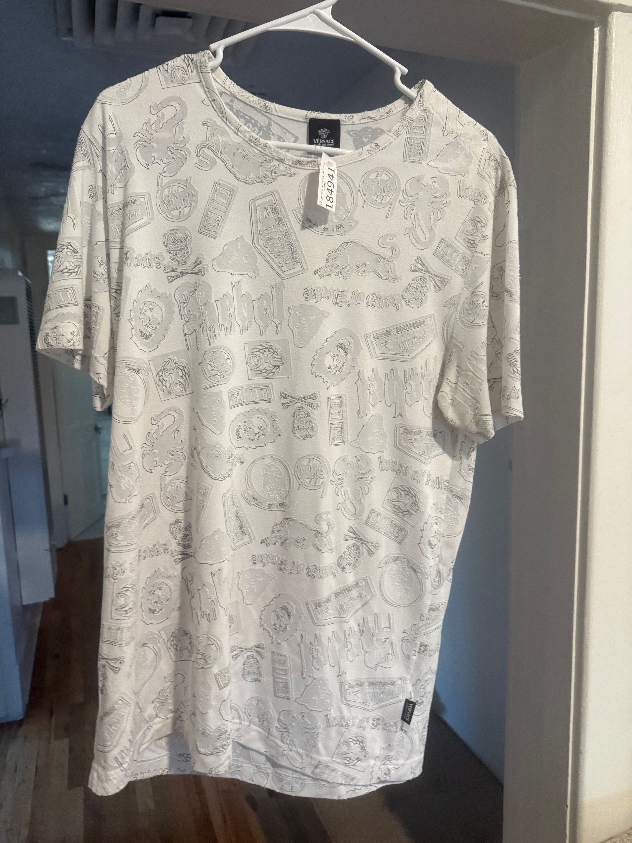 Versace Jeans Couture Vintage Versace Jeans Couture T-Shirt - XL White Cotton Size US XL / EU 56 / 4 - 1 Thumbnail