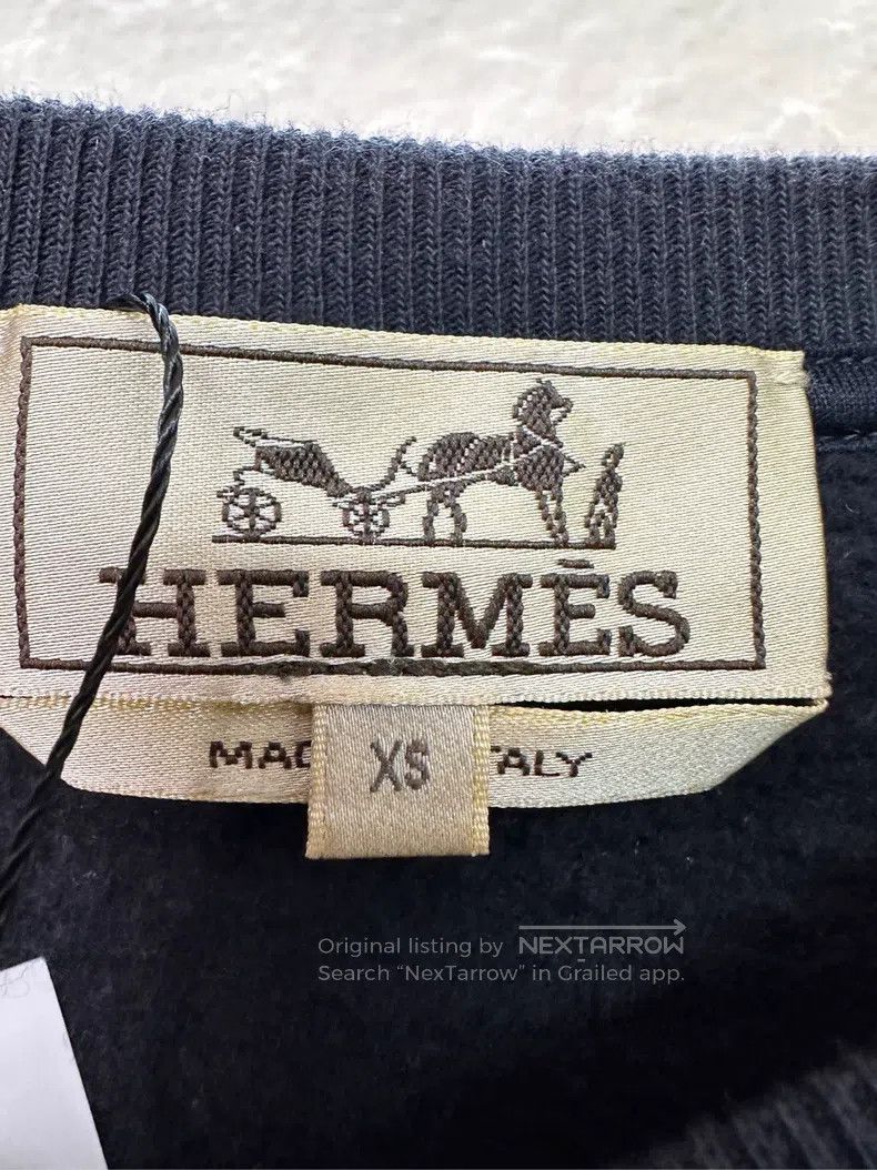 Hermes Hermes Black Round Neck Sweatshirt Size XS / US 0-2 / IT 36-38 - 3 Thumbnail