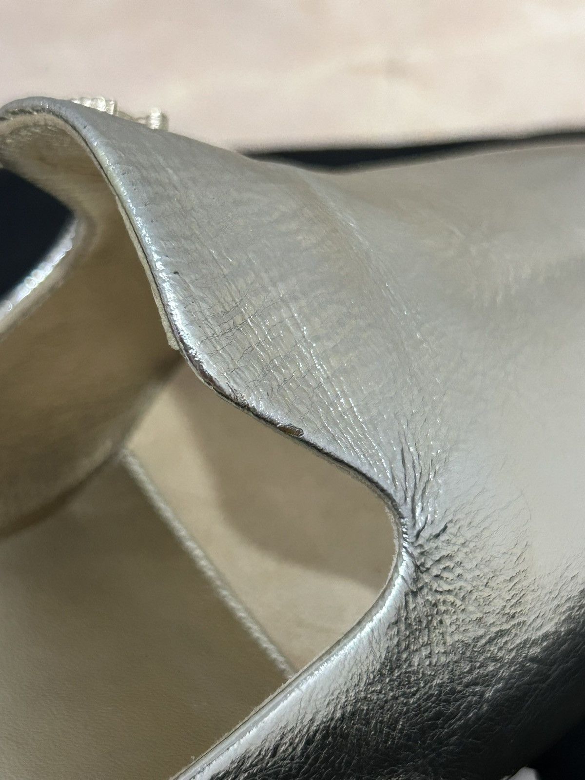 Chanel chanel silver mule authentic brand new 35.5 (for 35 or 34.5) Size US 4.5 / IT 34.5 - 9 Thumbnail