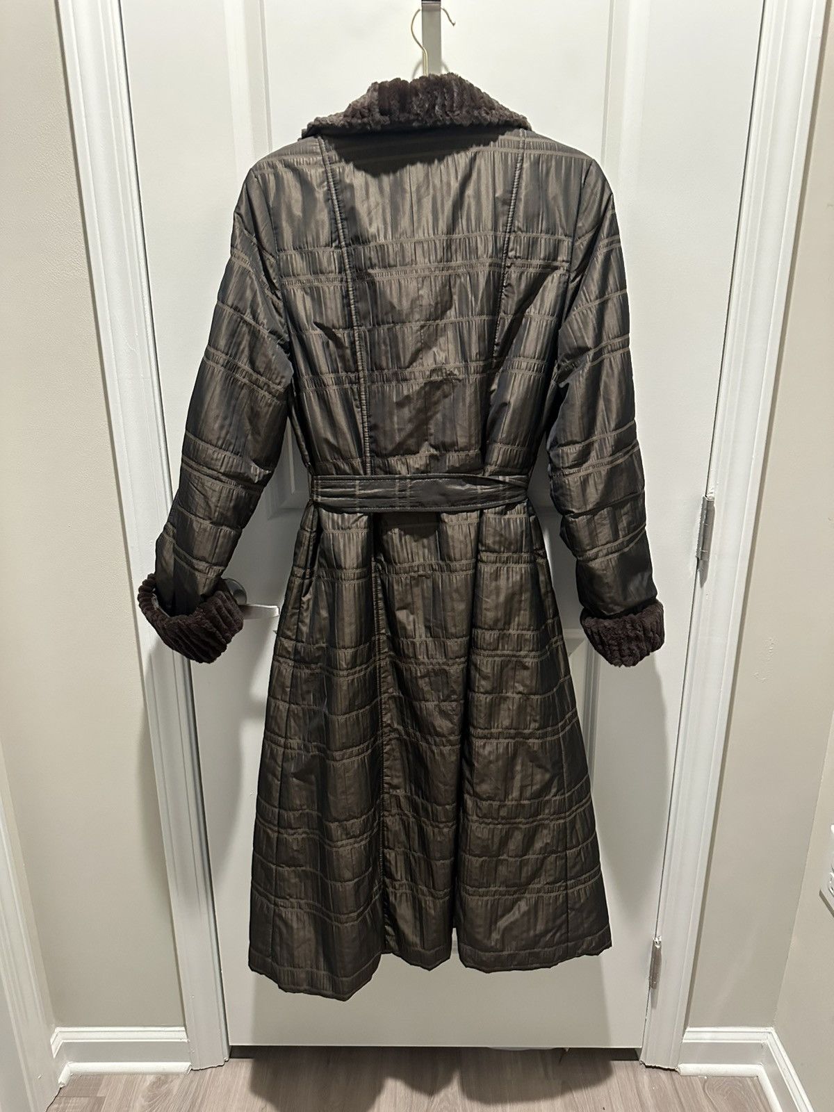 Other × Vintage Brown fur trench coat Size S / US 4 / IT 40 - 7 Thumbnail